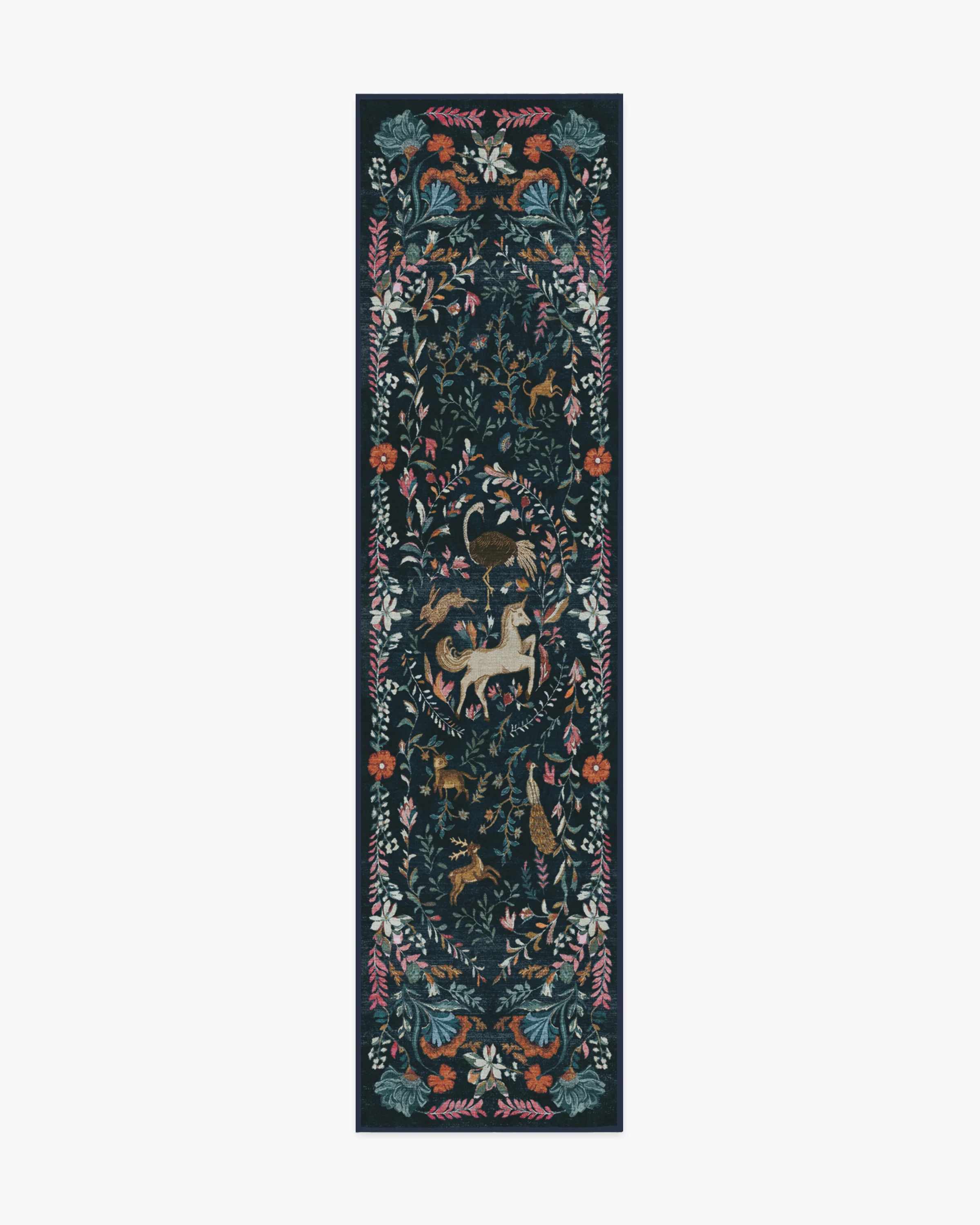 Dreamweaver Blue Multicolor Flatwoven Rug by Iris Apfel