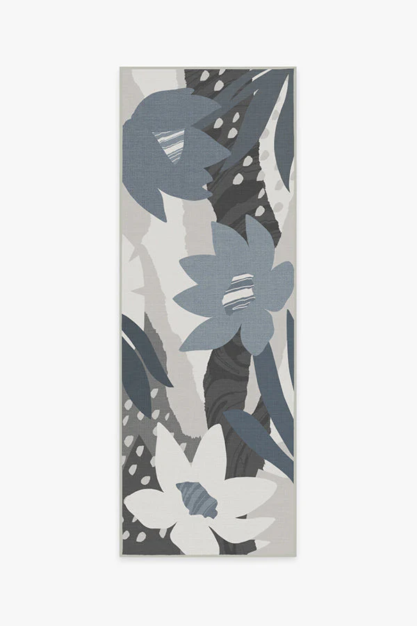 Arcadia Steel Blue Outdoor Rug