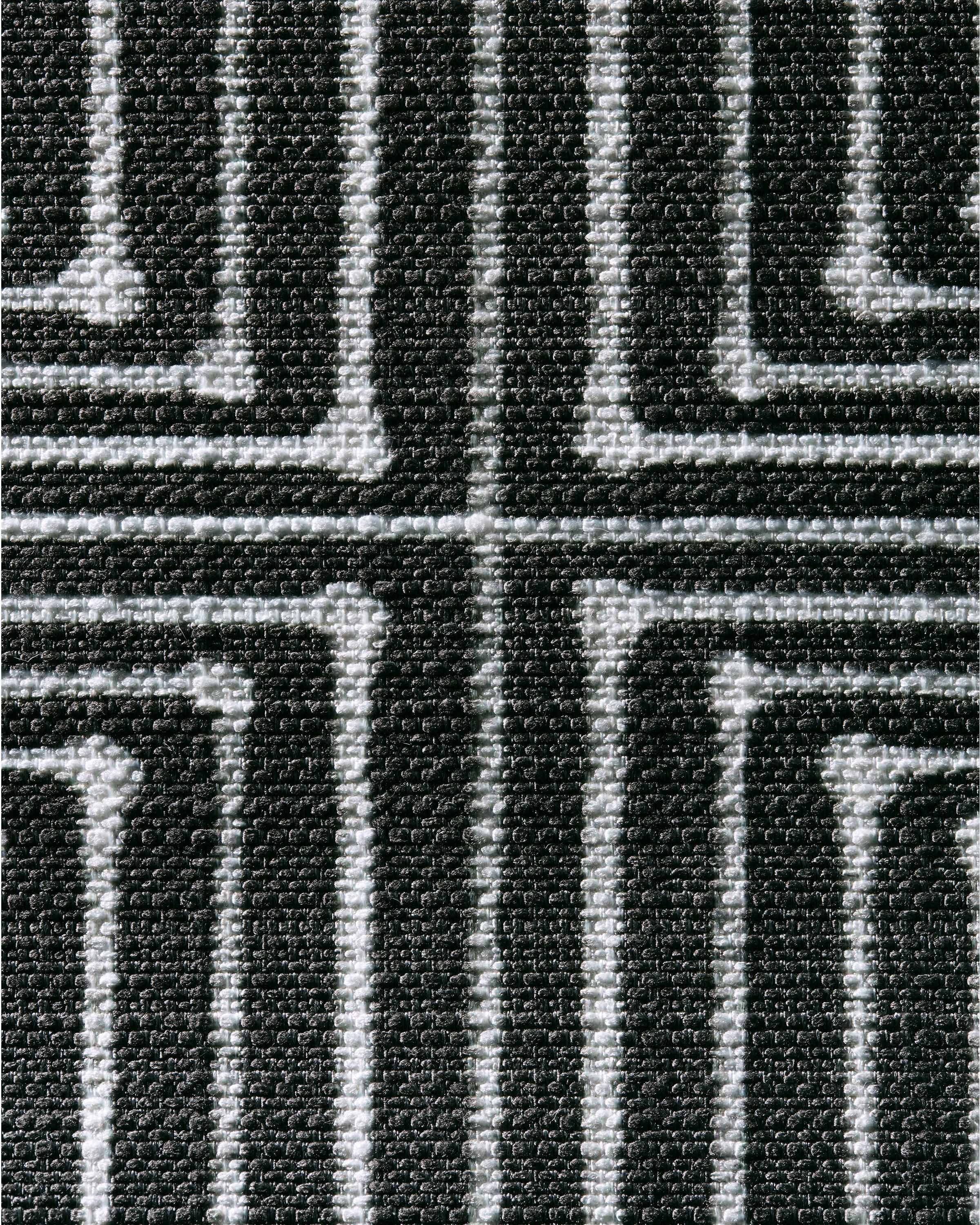 Inkdrop Charcoal Woven Throw Pillow by Jonathan Adler