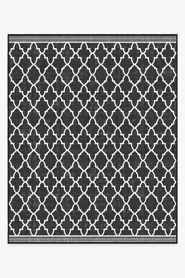 Varia Trellis Black Outdoor Rug