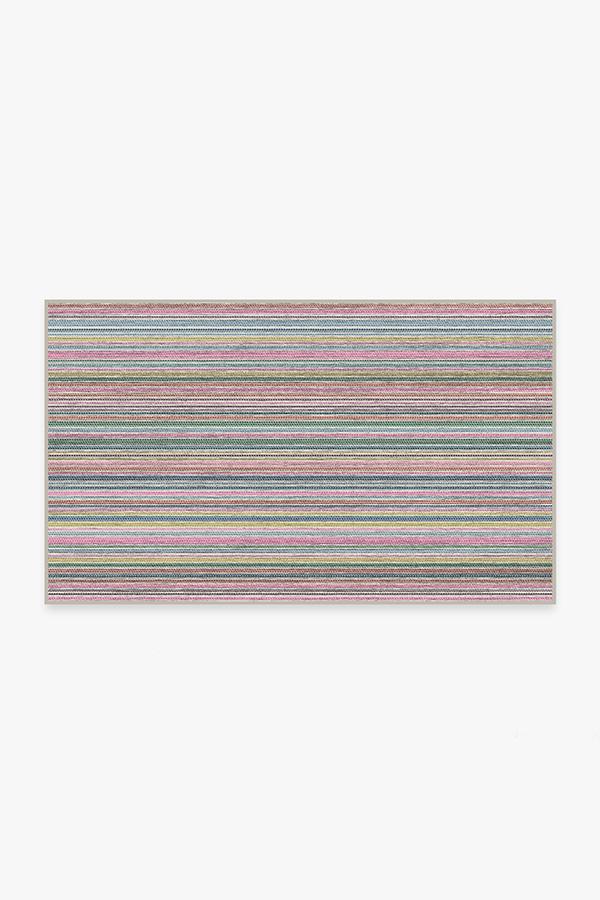 Multi Stripe Polychrome Rug