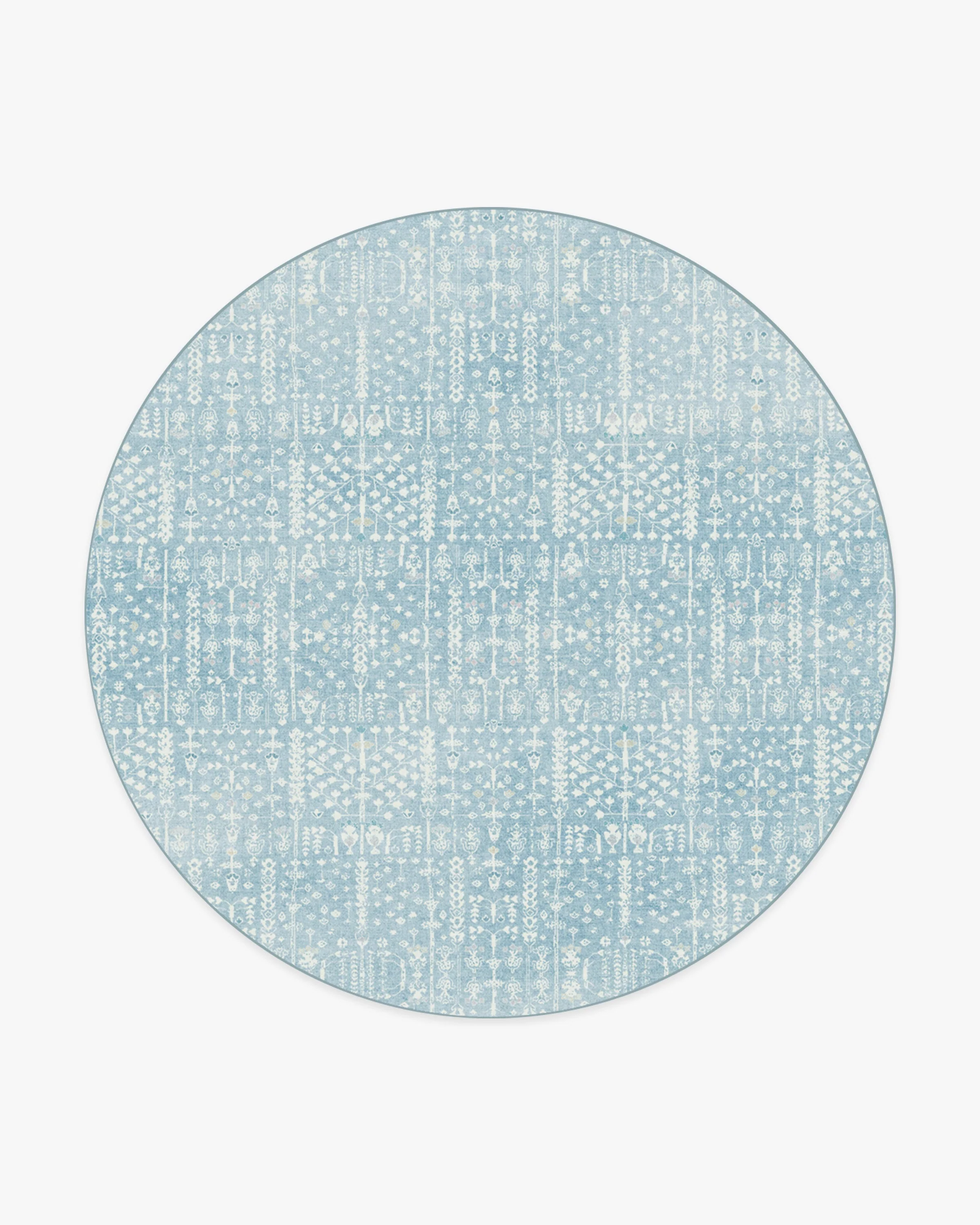 Palmetto Coastal Blue Rug by Gray Malin