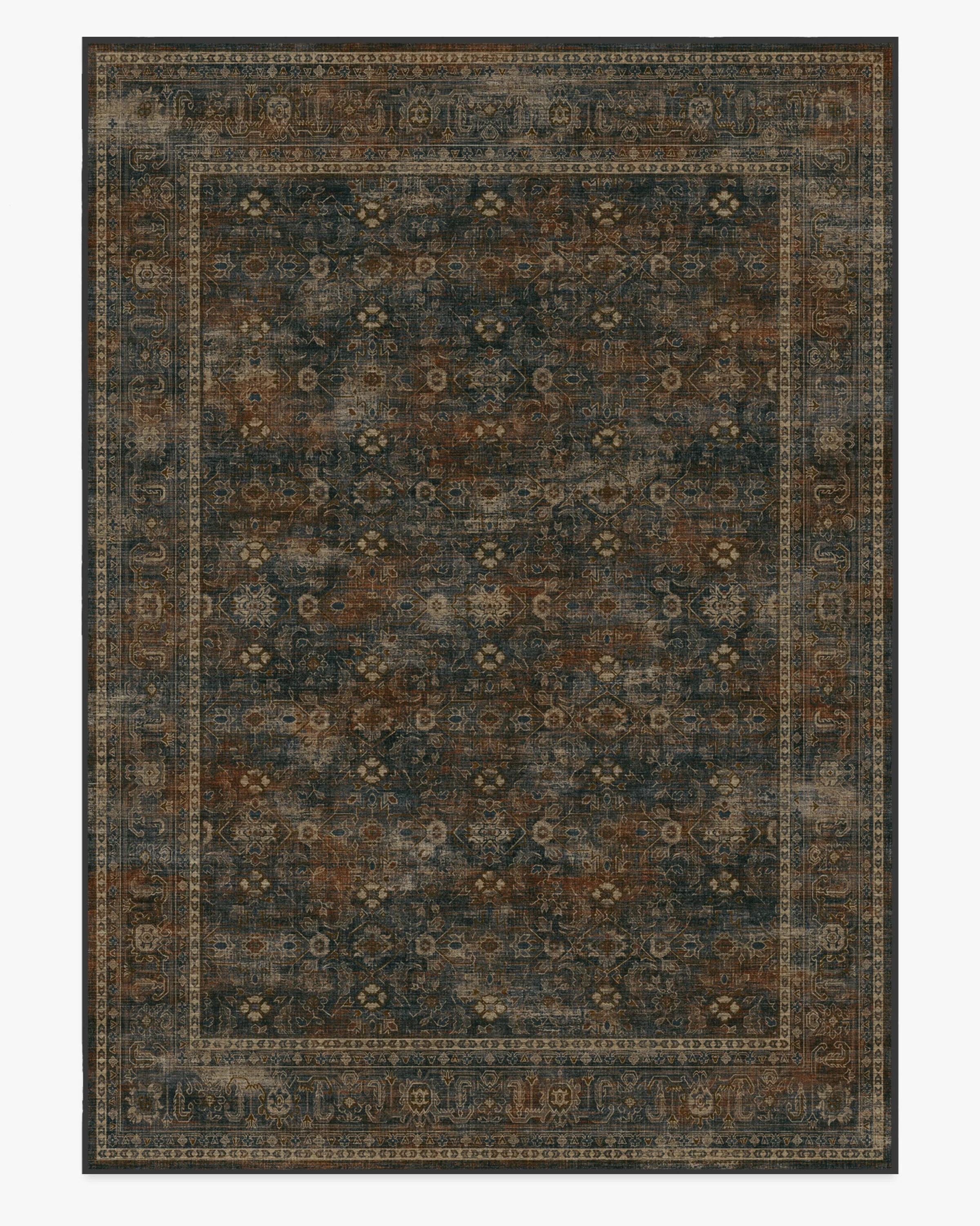 Ophelia Navy & Redwood Rug