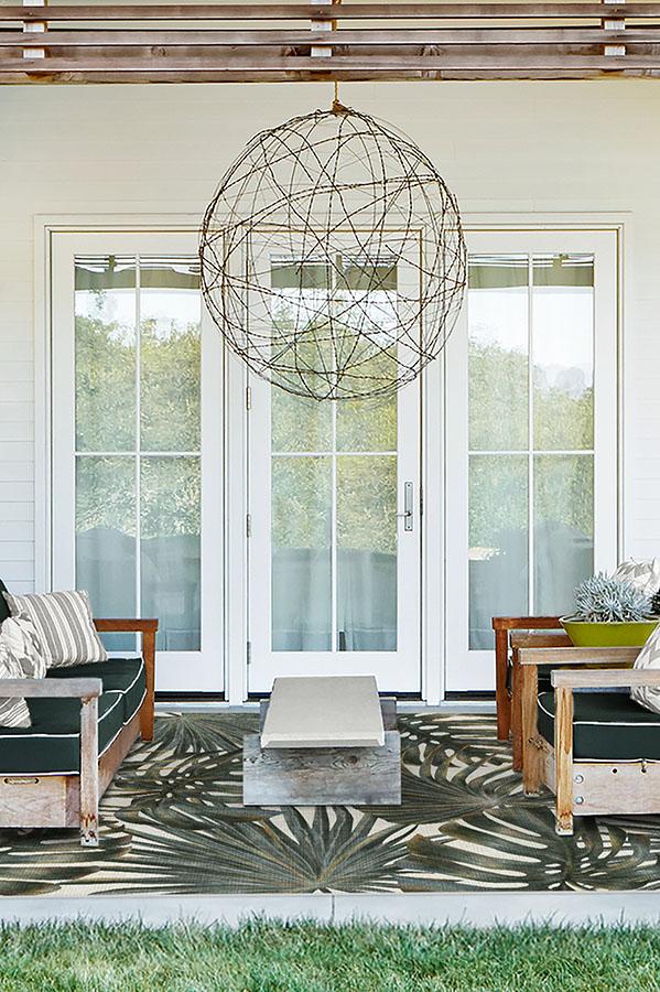 Tropical Green Outdoor Rug