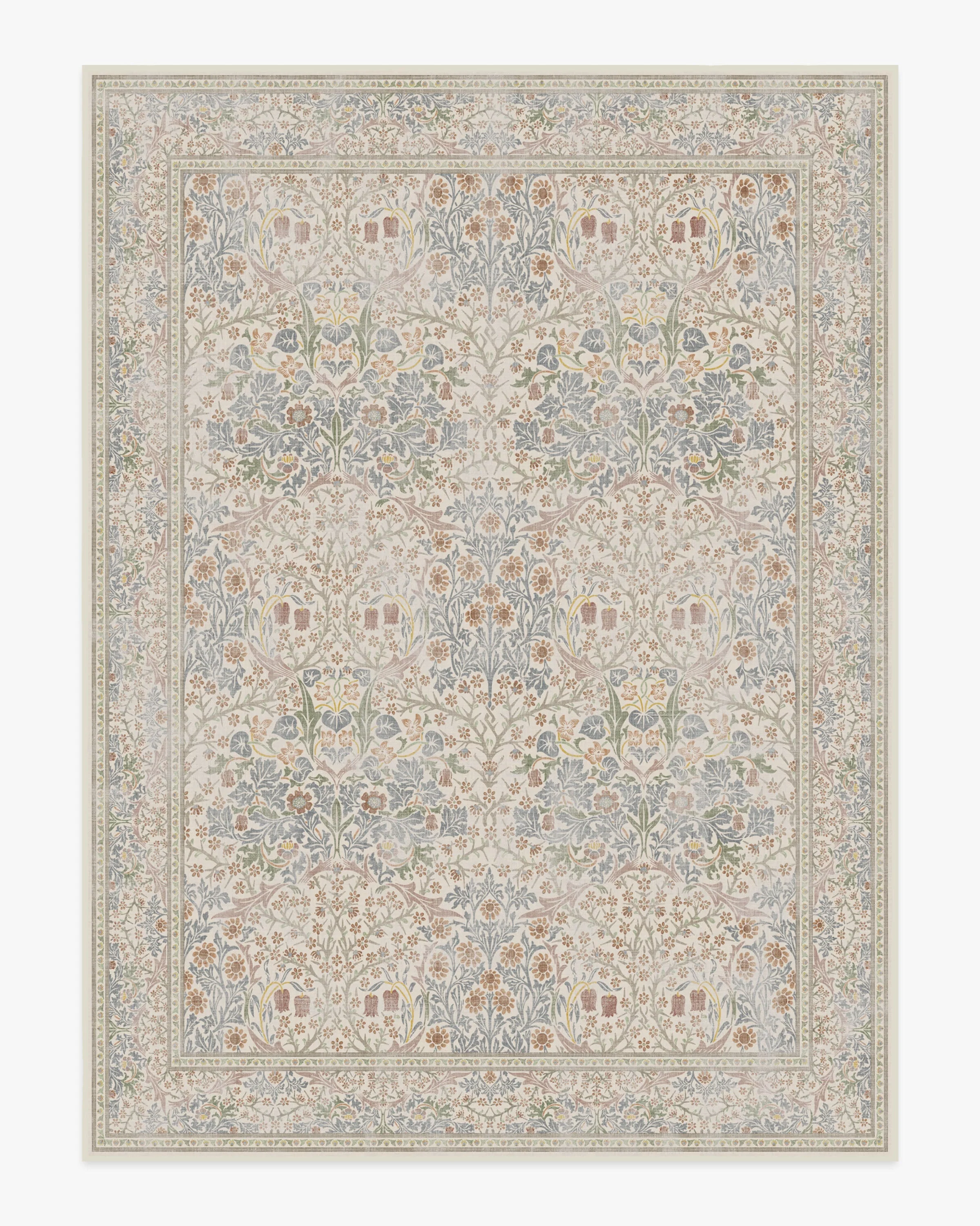 Blackthorn Ivory Flatwoven Rug by Morris & Co.
