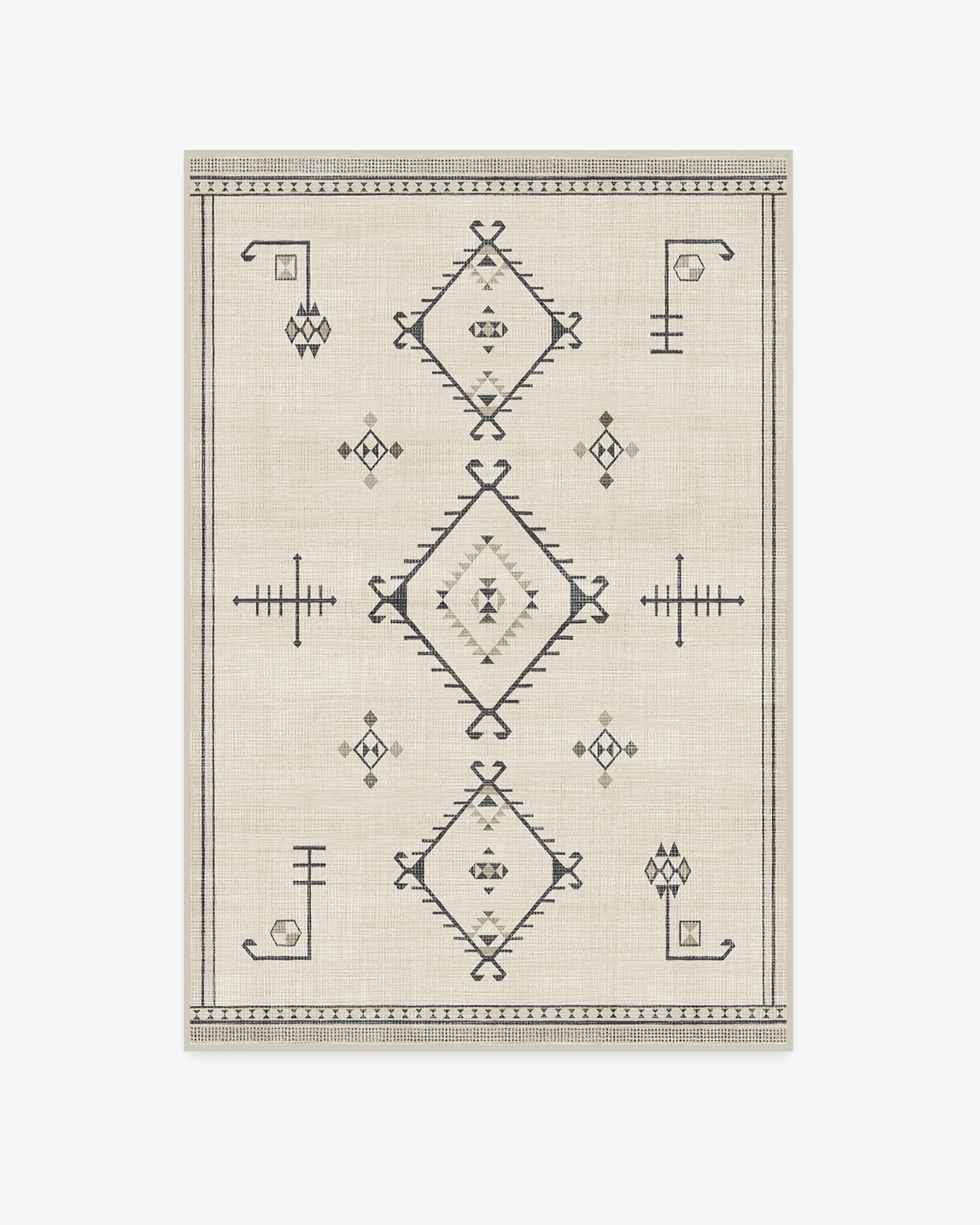 Damali Black & White Flatwoven Rug