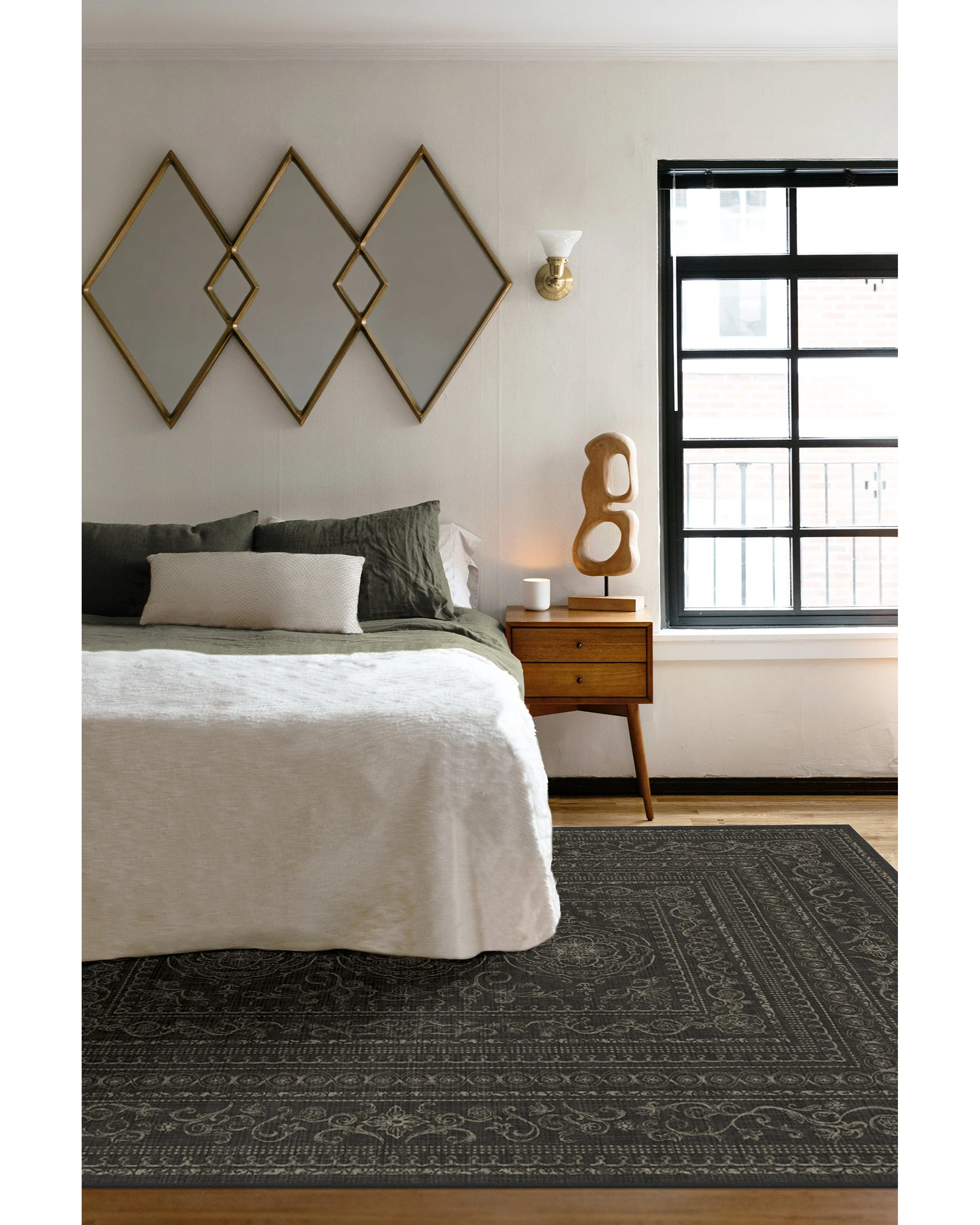 Gisele Soft Black Rug