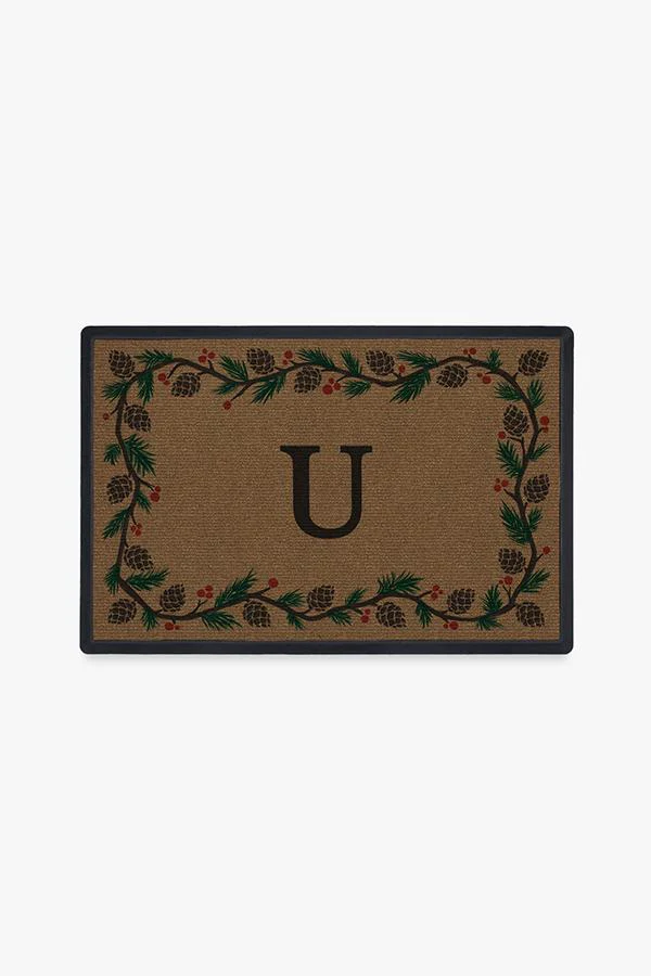 Winter Woods Monogram Doormat
