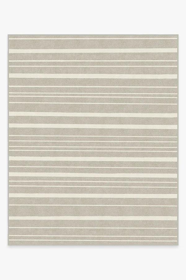 Hudson Stripe Stone Flatwoven Rug