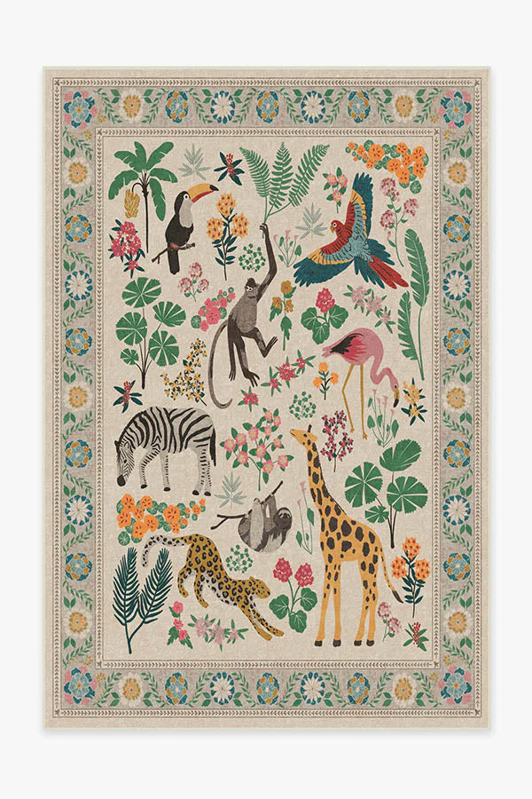 Jingle Jungle Flatwoven Rug by Iris Apfel