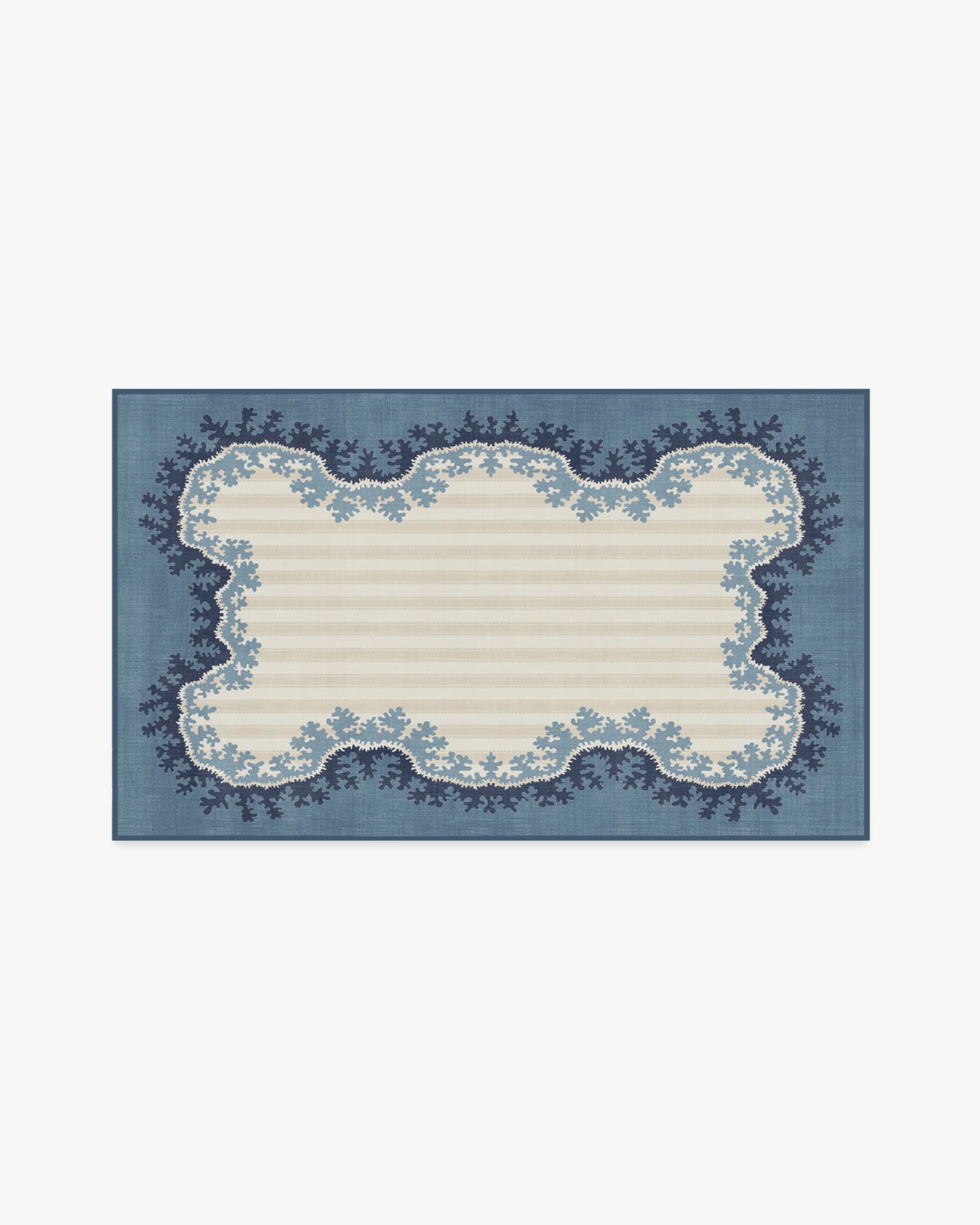Oxbow Indigo Flatwoven Rug by Sanderson