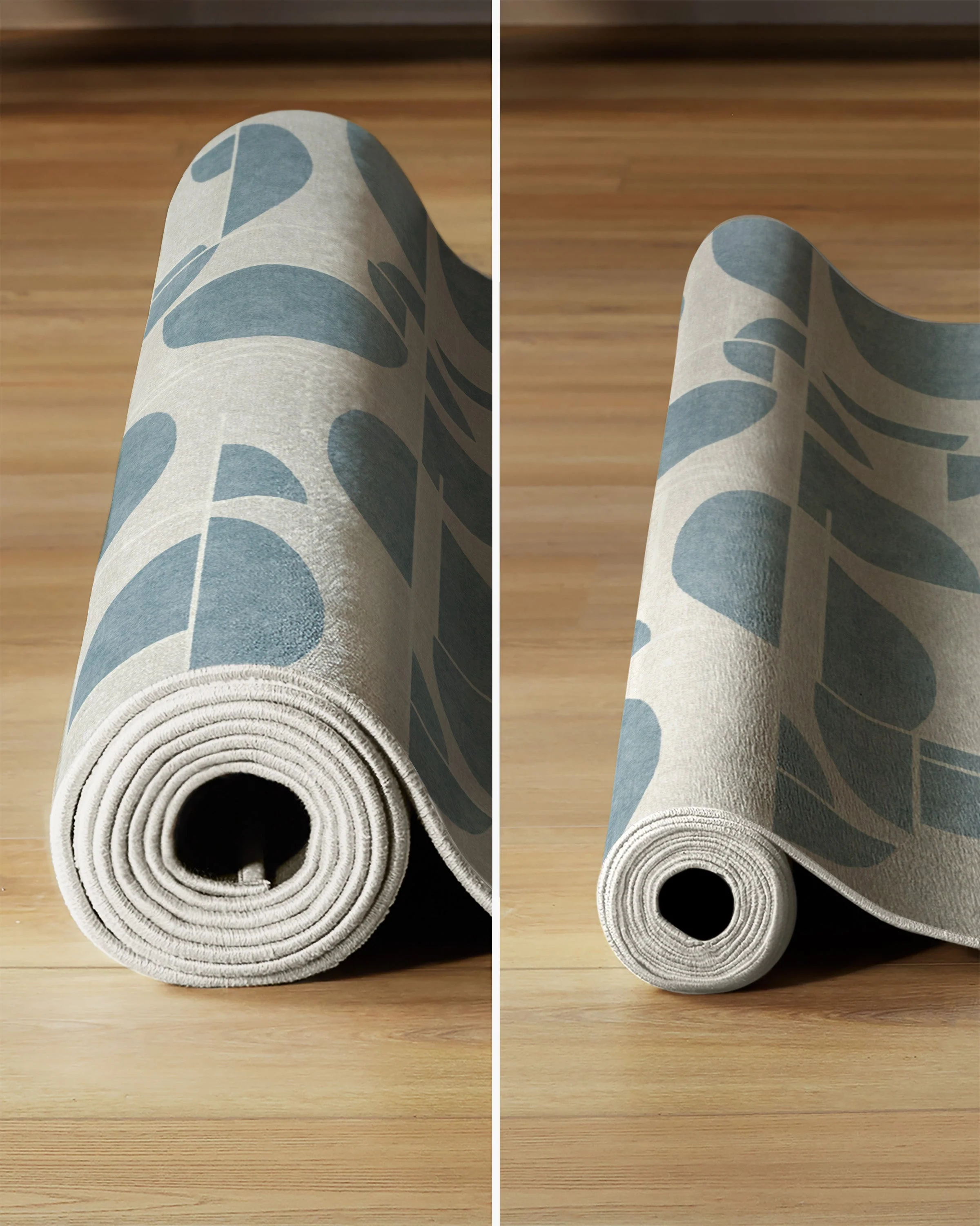 Lune Slate Blue Rug by Nina Takesh