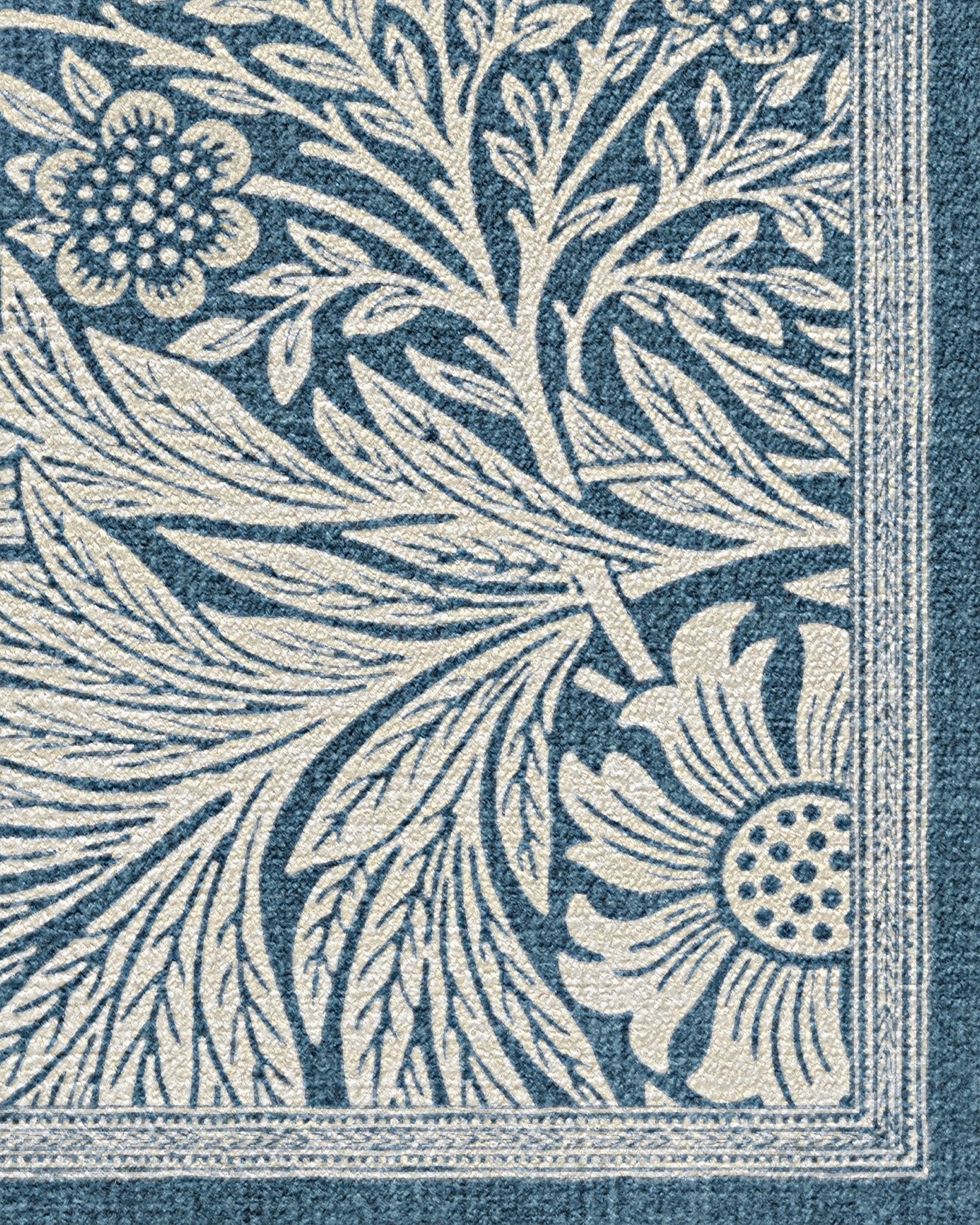 Marigold Blue Rug by Morris & Co.
