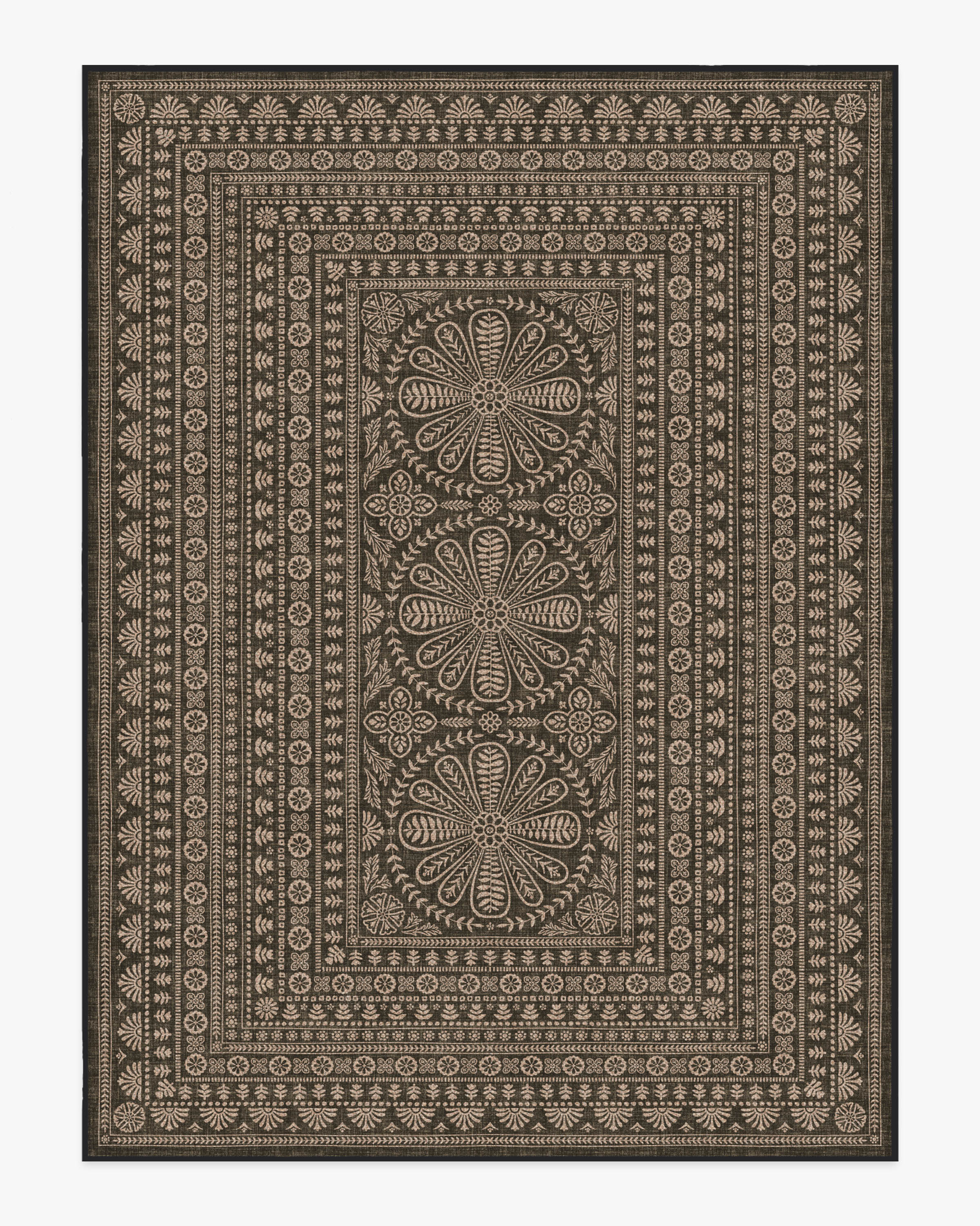 Maia Soft Black Re-Jute Rug