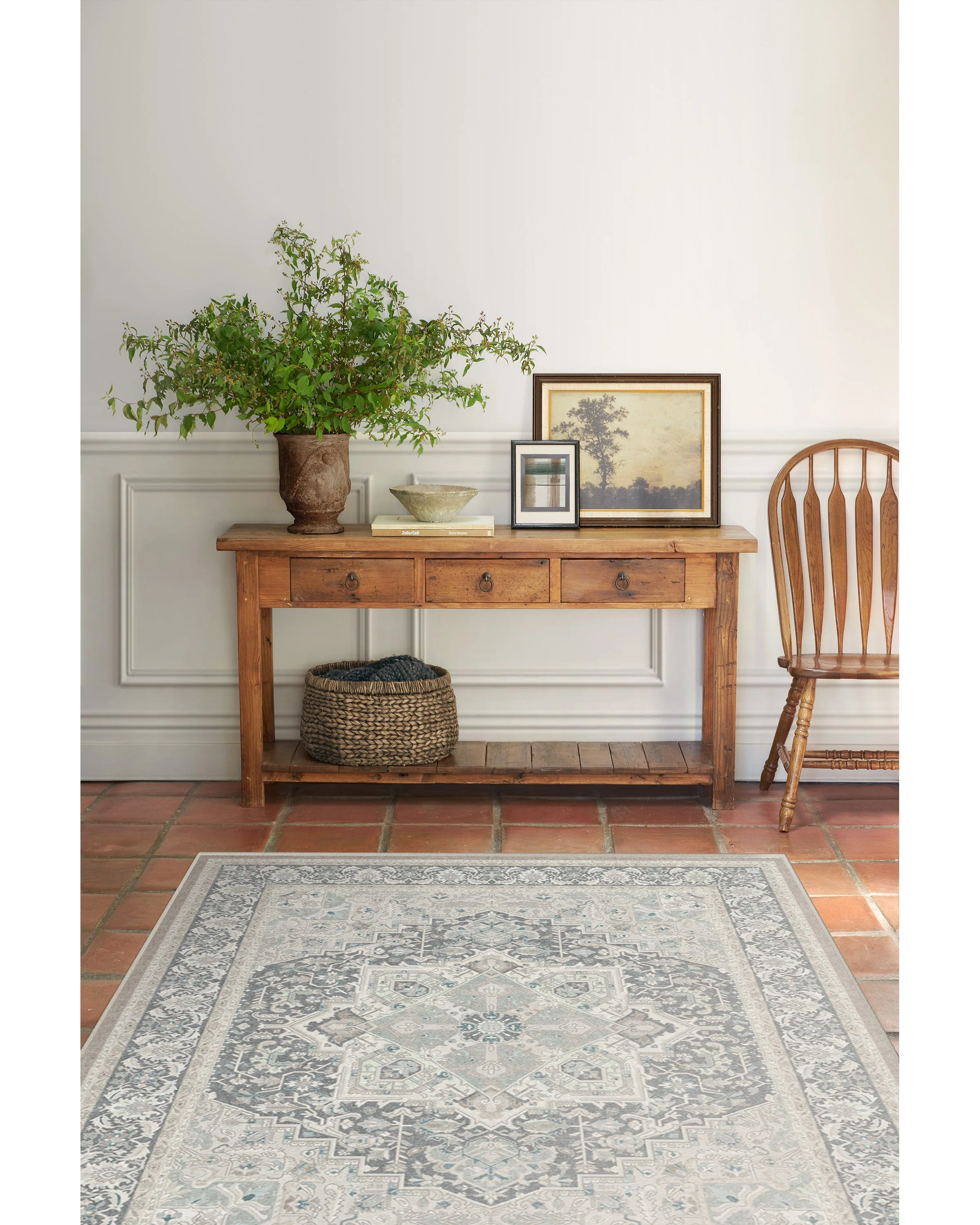 Hendesi Heriz Abalone Rug