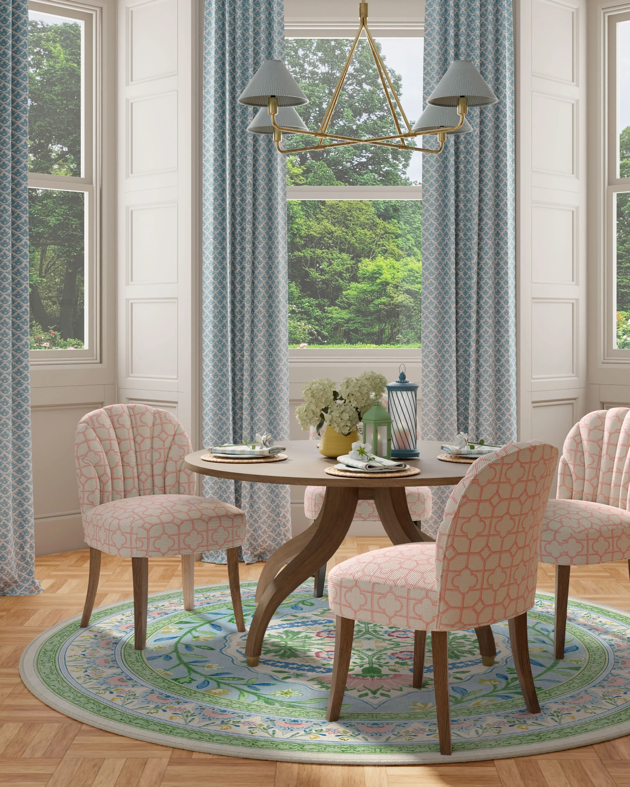 Skye Blue Multicolor Rug by Mrs. Alice