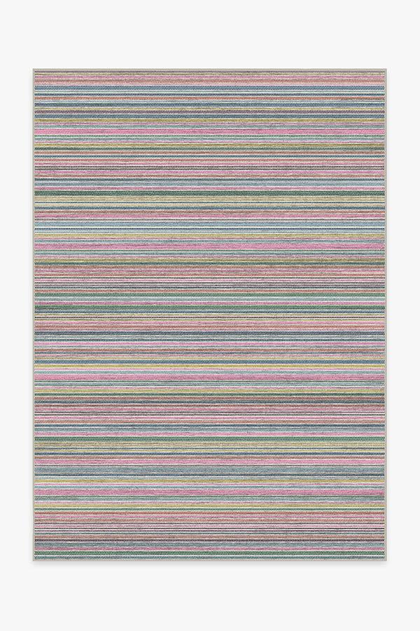 Multi Stripe Polychrome Rug