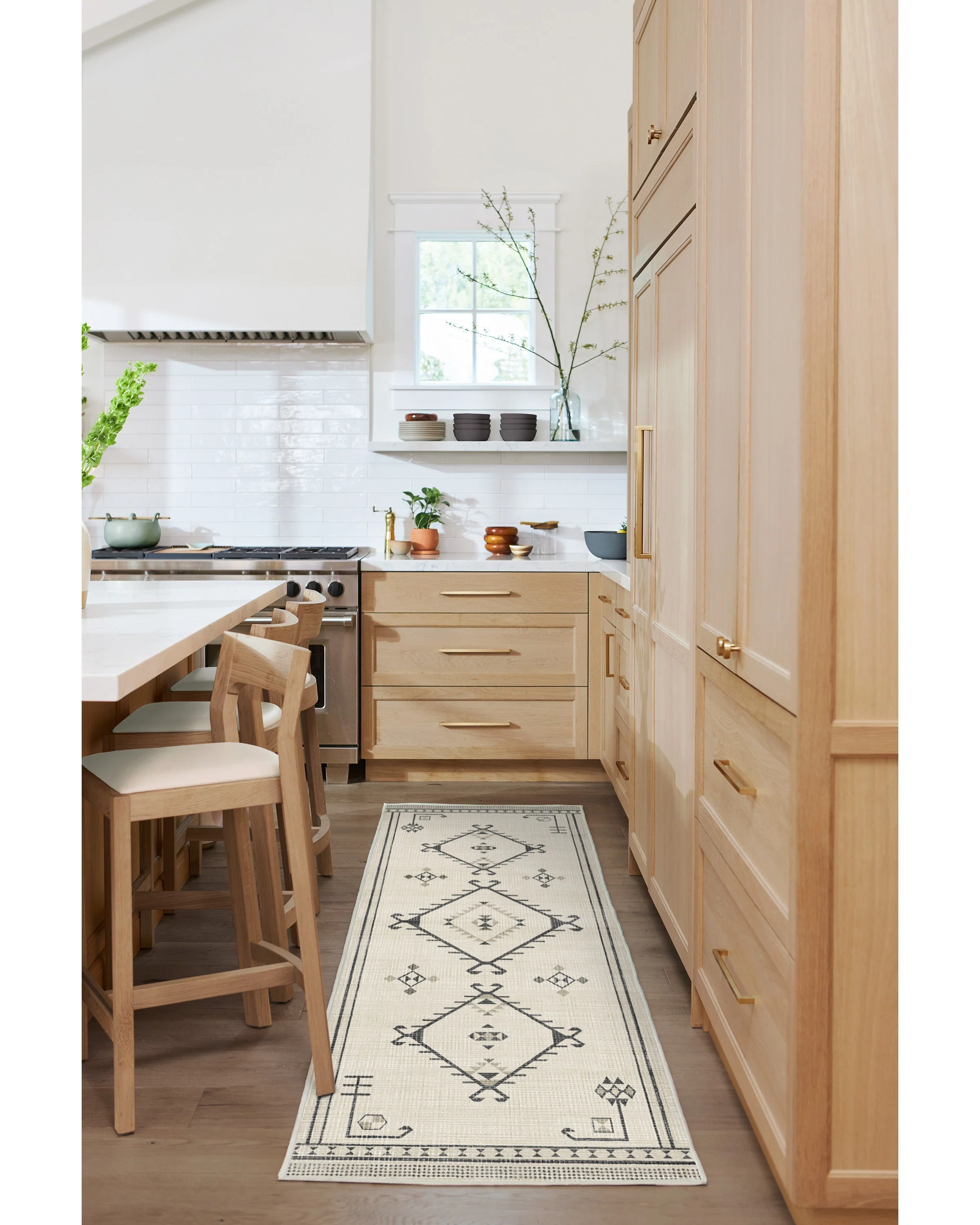 Damali Black & White Flatwoven Rug