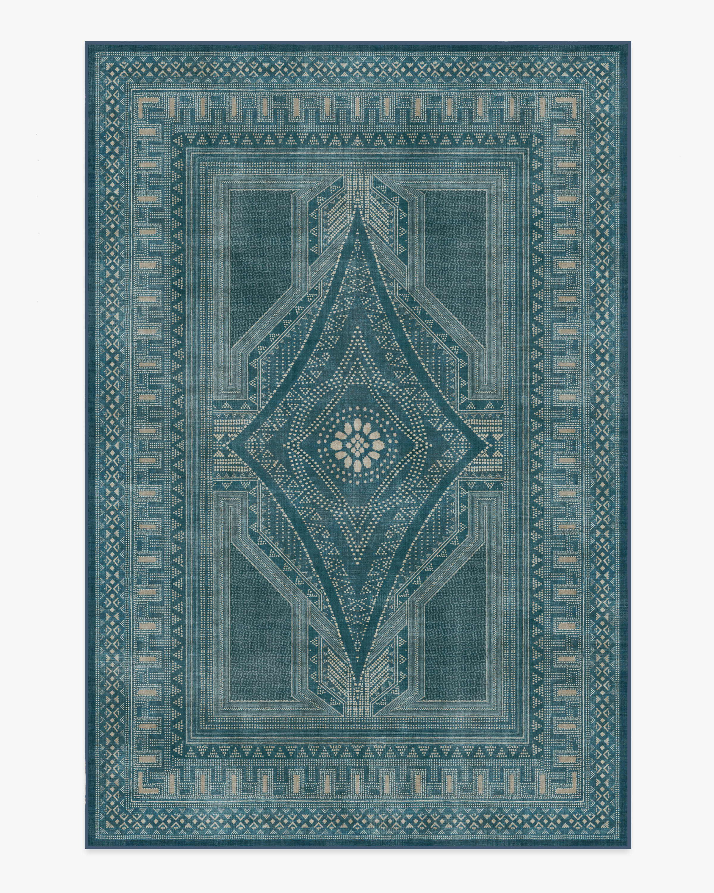 Nomad Blue Flatwoven Rug by Martyn Lawrence Bullard