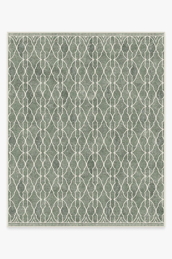 Grogu™ Trellis Sage Green Flatwoven Rug