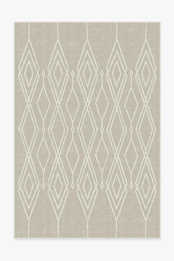 Gemma Lattice Natural Outdoor Rug