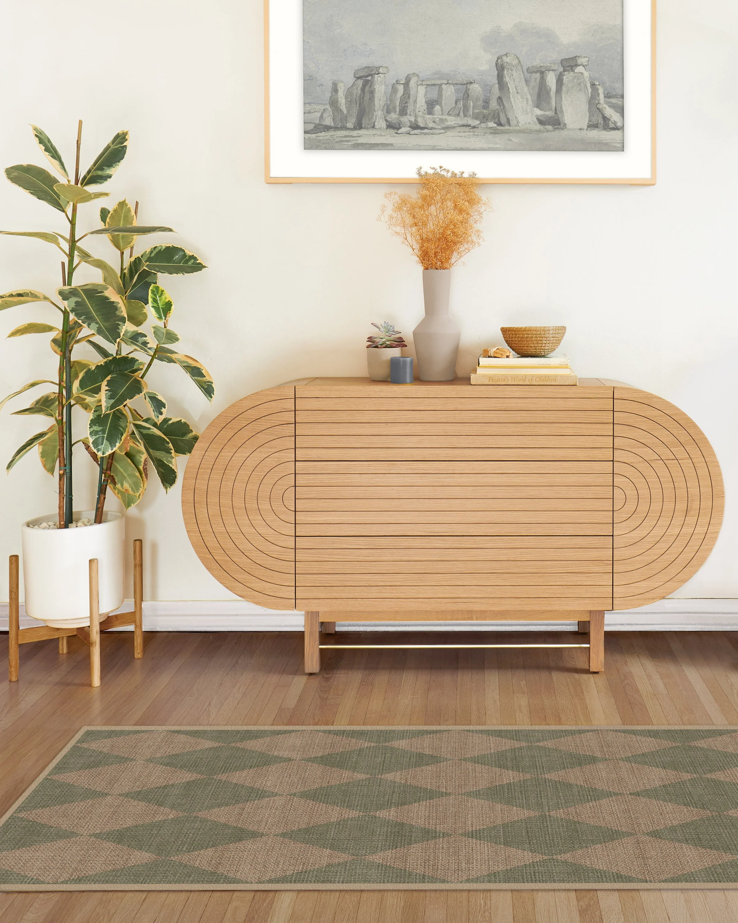 Palazzo Sage Green Re-Jute Rug