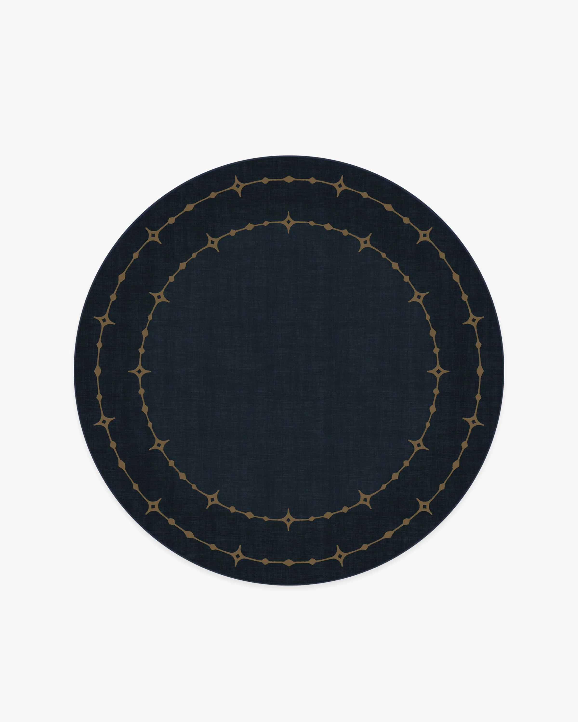 Sparkle Border Dark Navy Rug