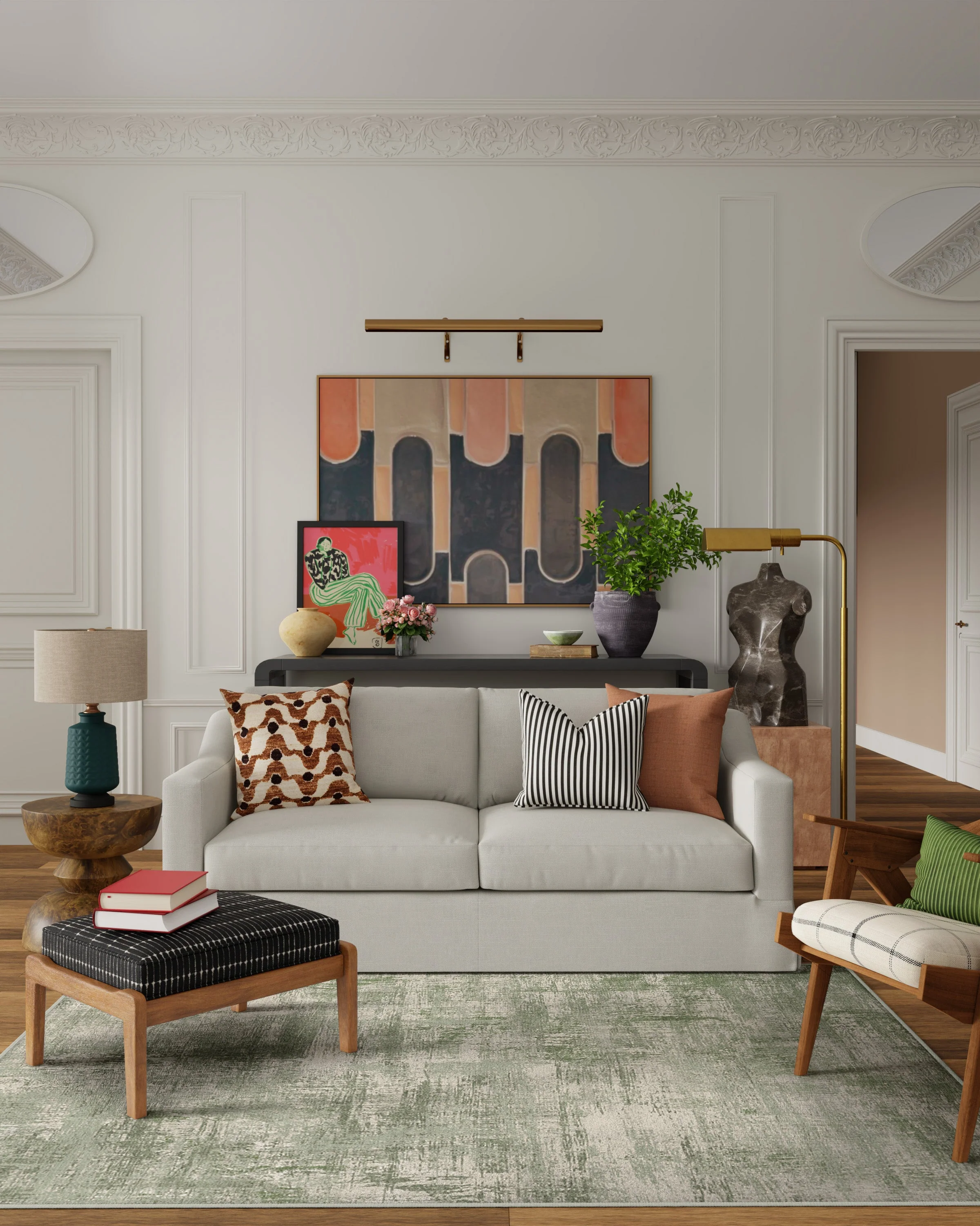 Impasto Sage Green Rug