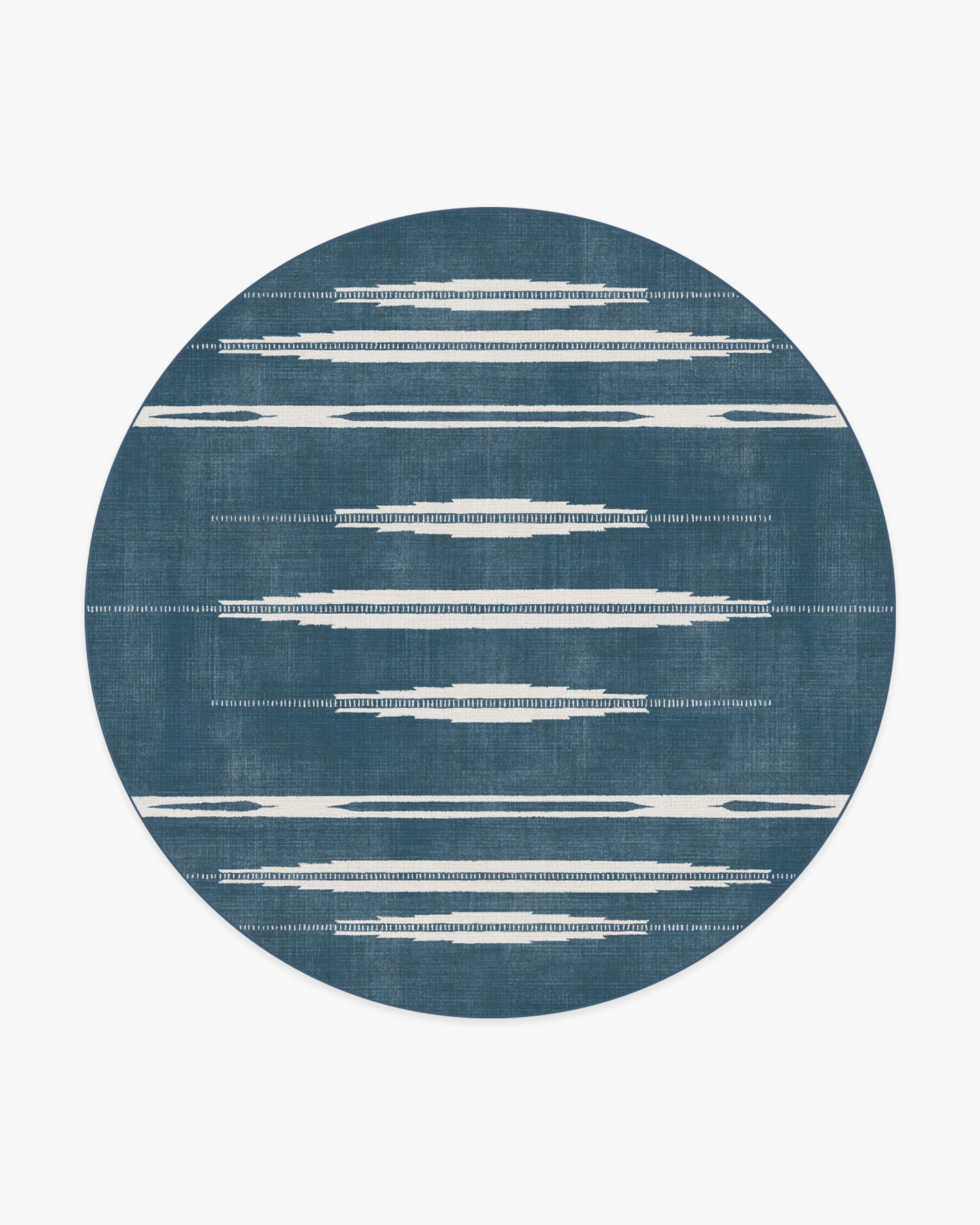 Raye Indigo & Ivory Flatwoven Rug