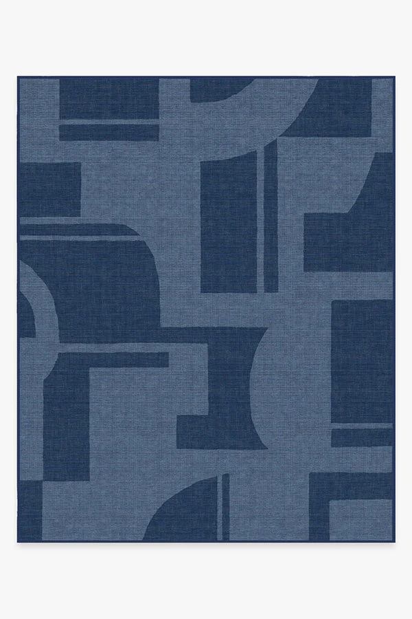 Bodin Ink Blue Outdoor Rug