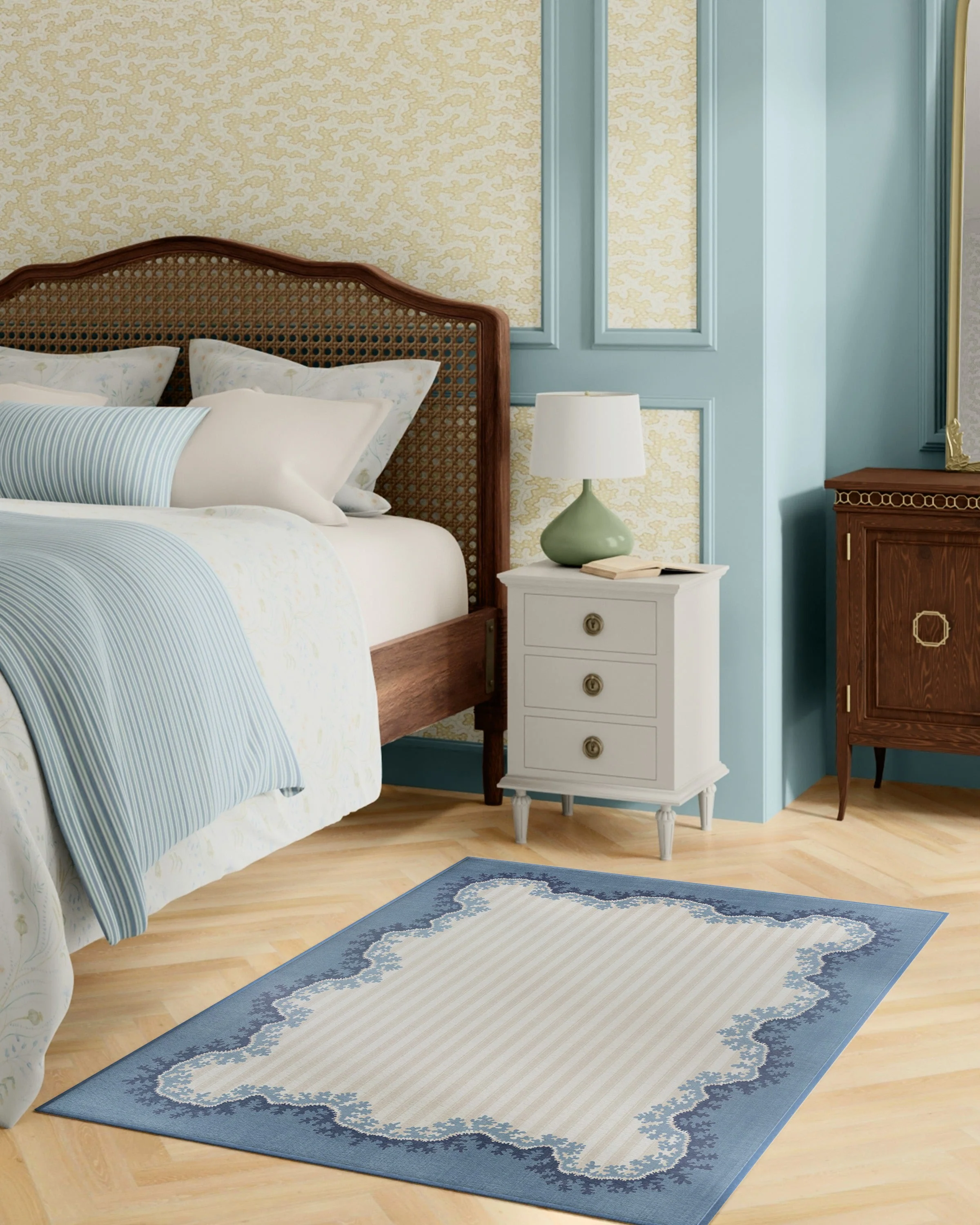 Oxbow Indigo Rug by Sanderson