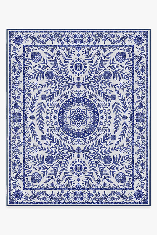 Fontaine Delft Blue Outdoor Rug