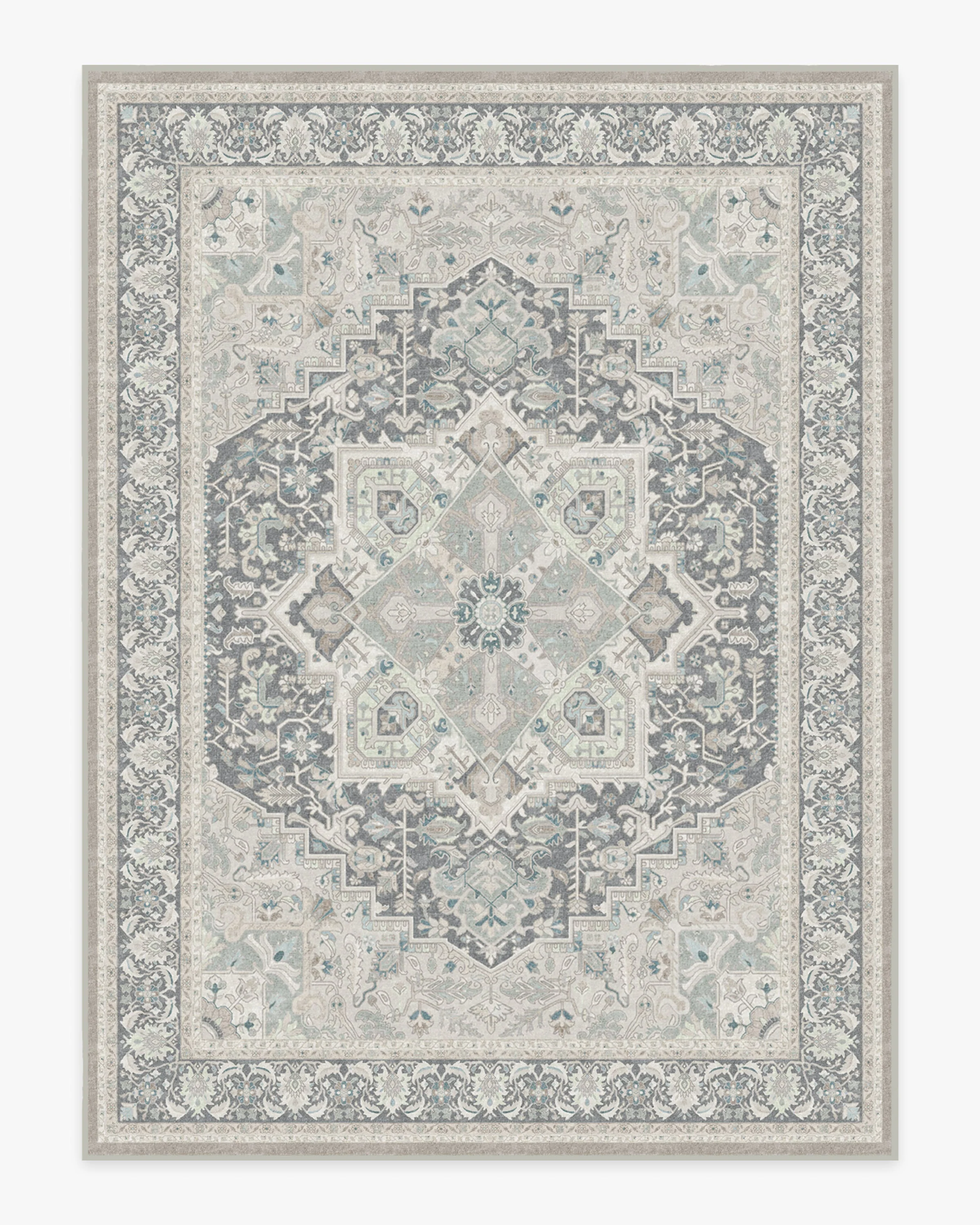 Hendesi Heriz Abalone Rug