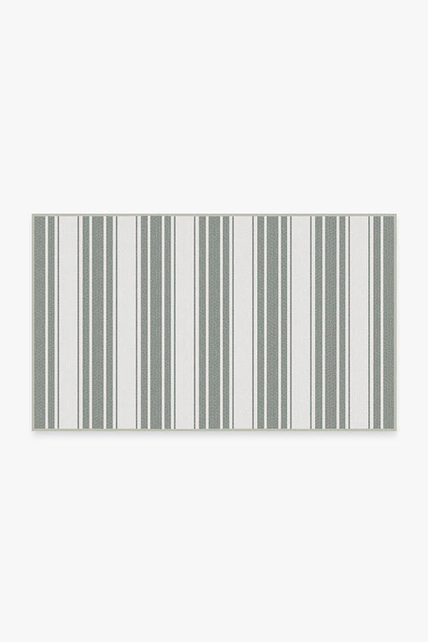 Marina Stripe Grey Outdoor Rug
