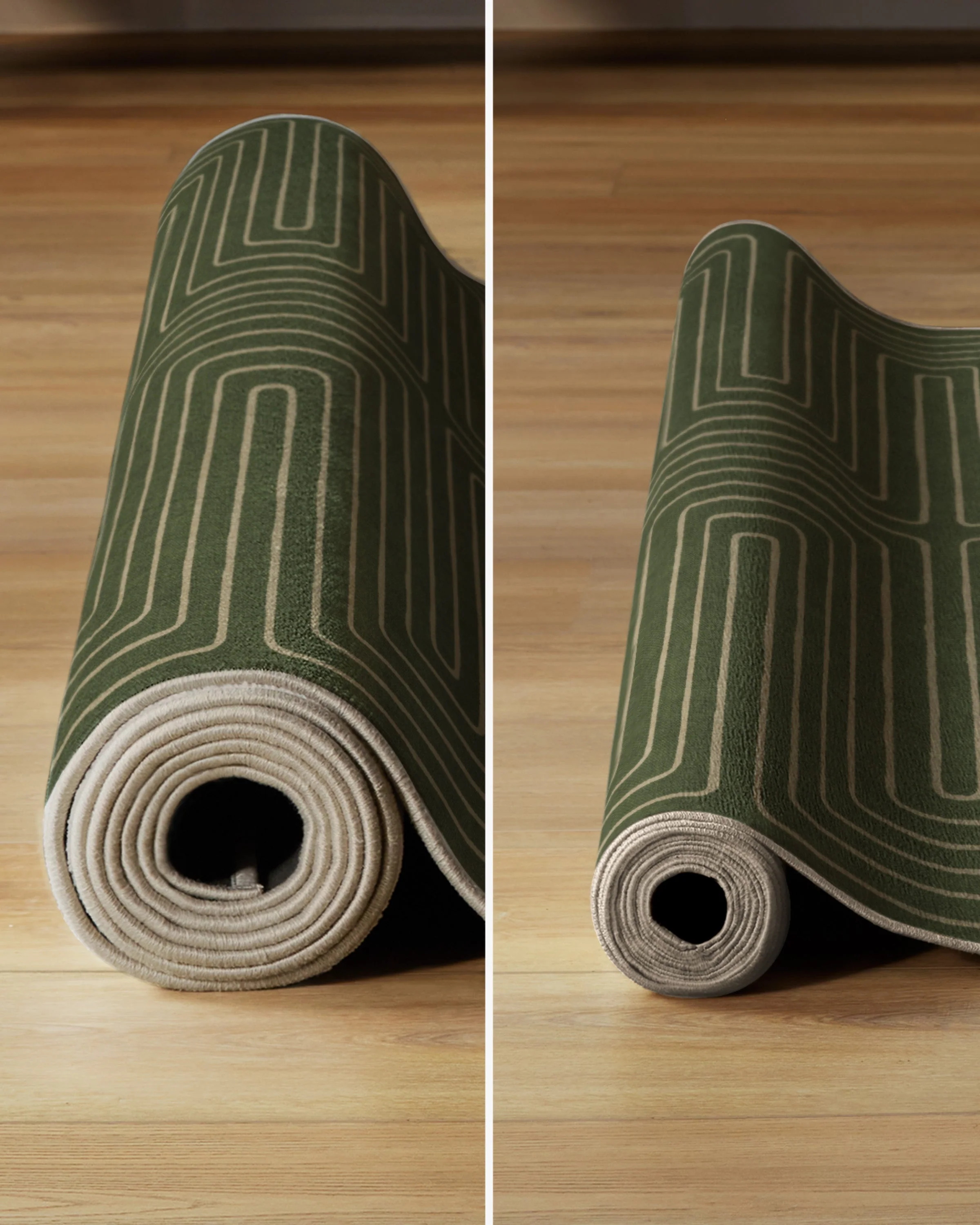 Labyrinth Fern Green Rug by Jonathan Adler