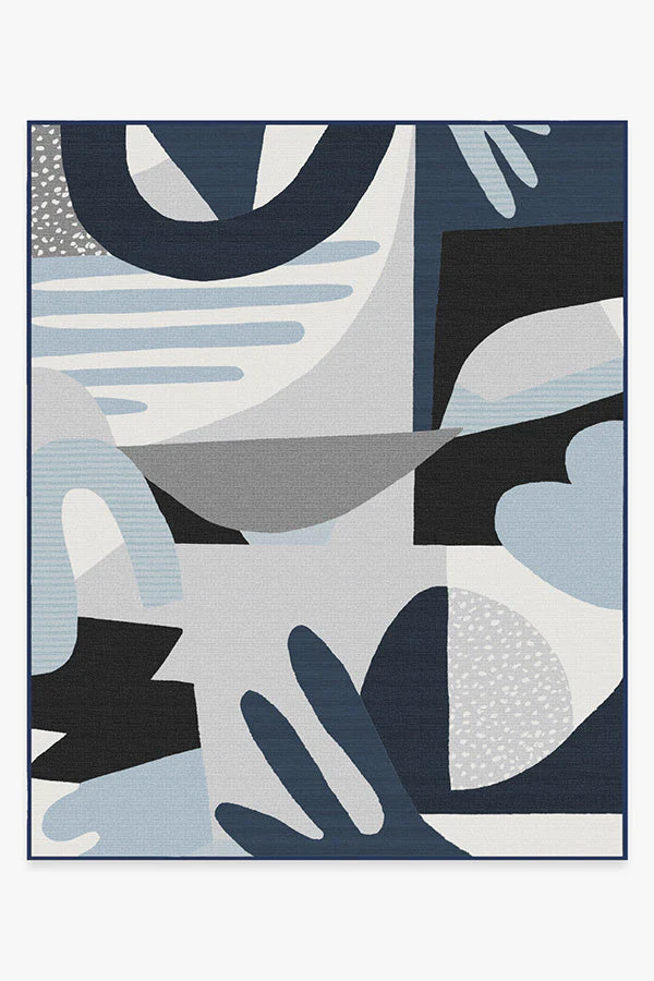Medley Blue & Grey Outdoor Rug