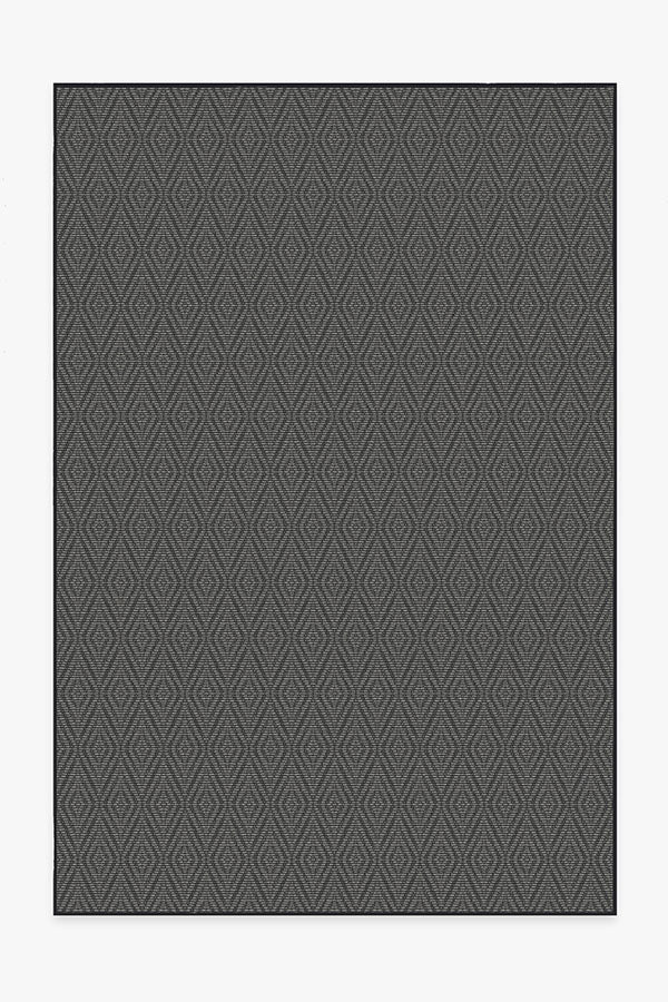 Halo Diamond Grey Outdoor Rug