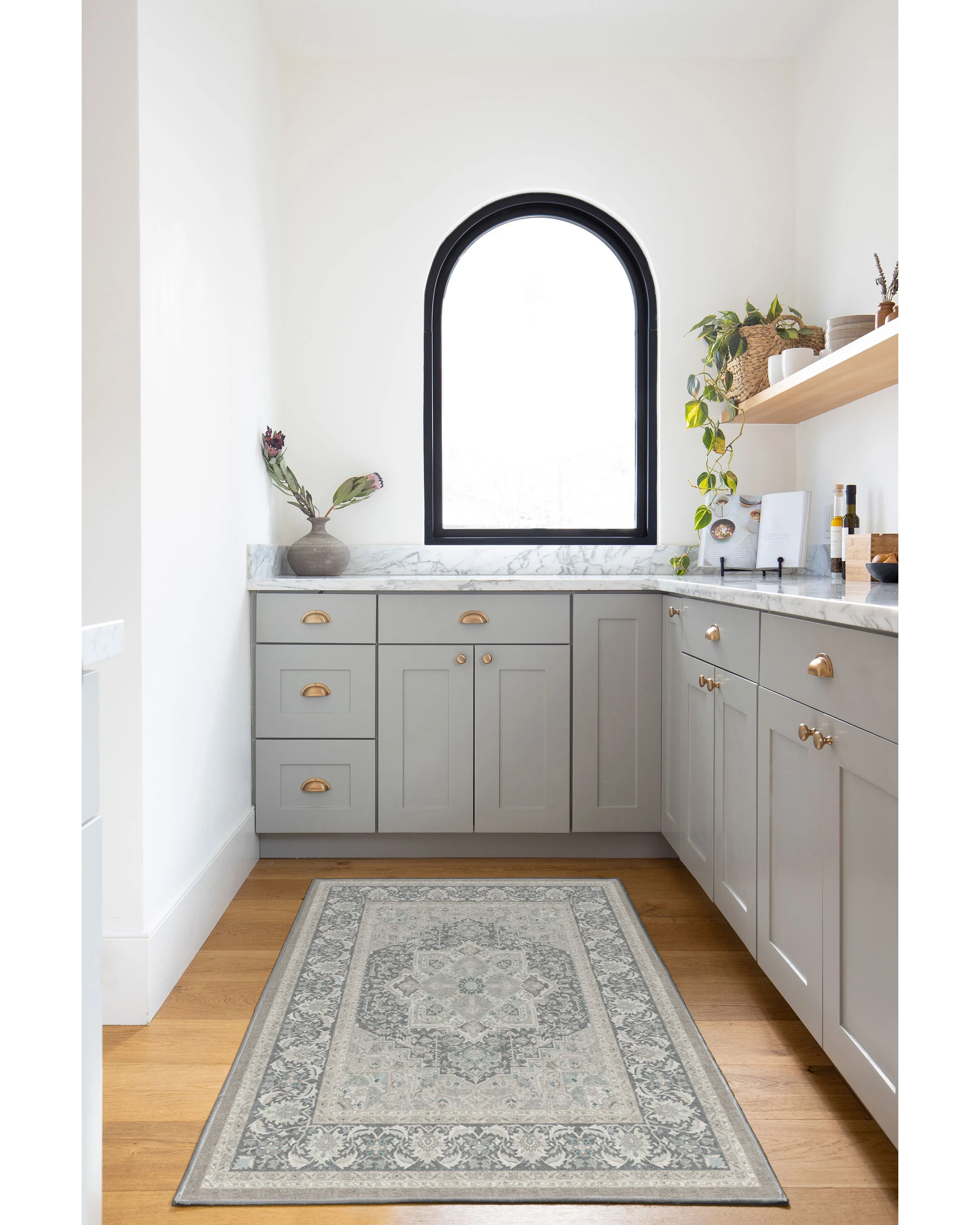 Hendesi Heriz Abalone Rug