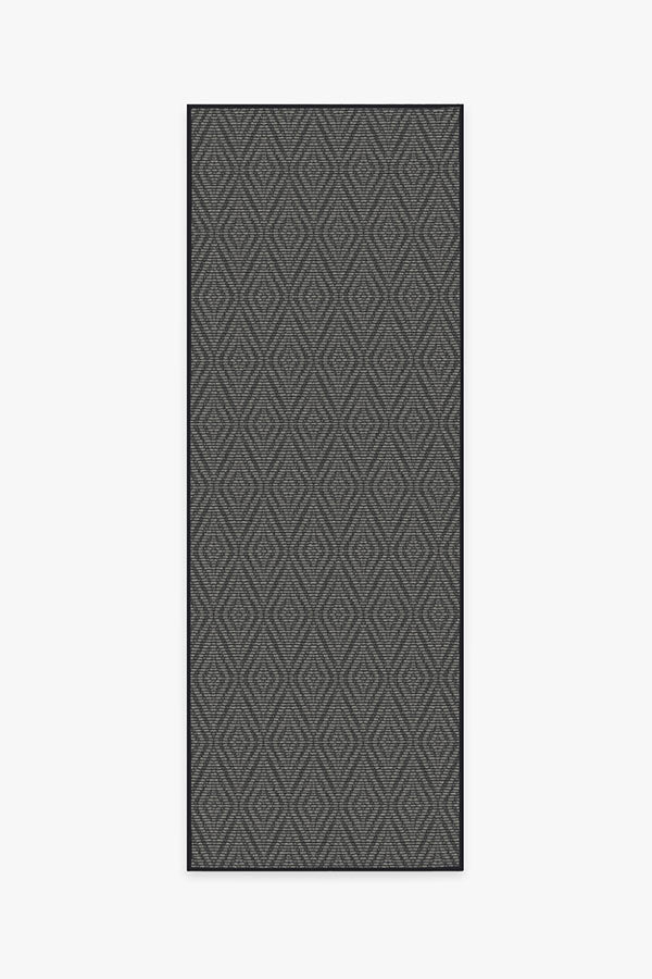 Halo Diamond Grey Outdoor Rug