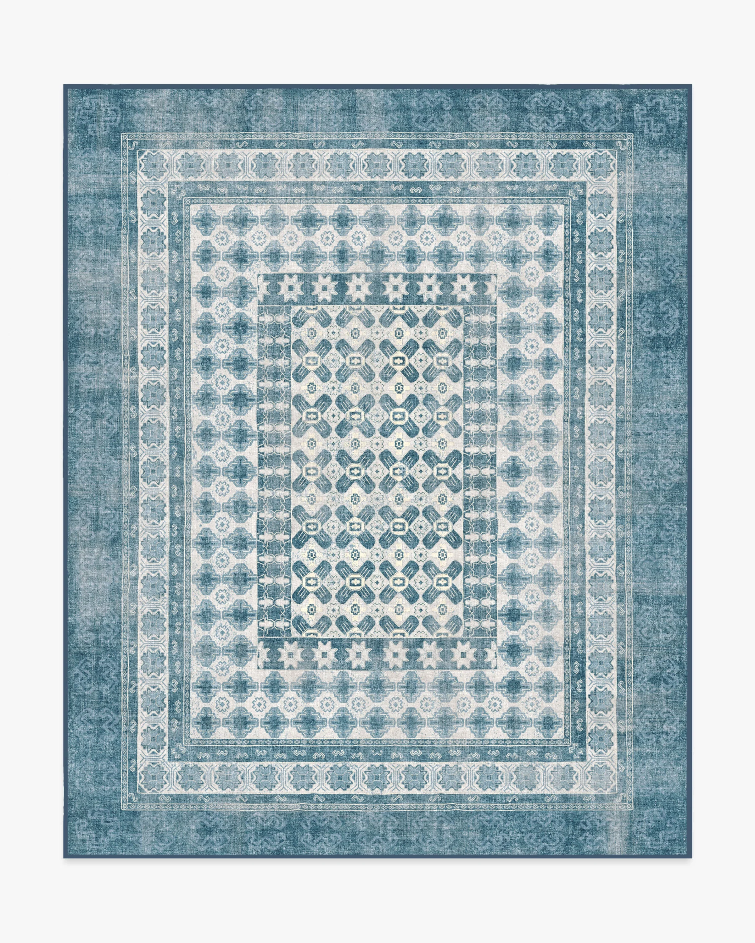 Cyrus Ocean & Ivory Outdoor Rug