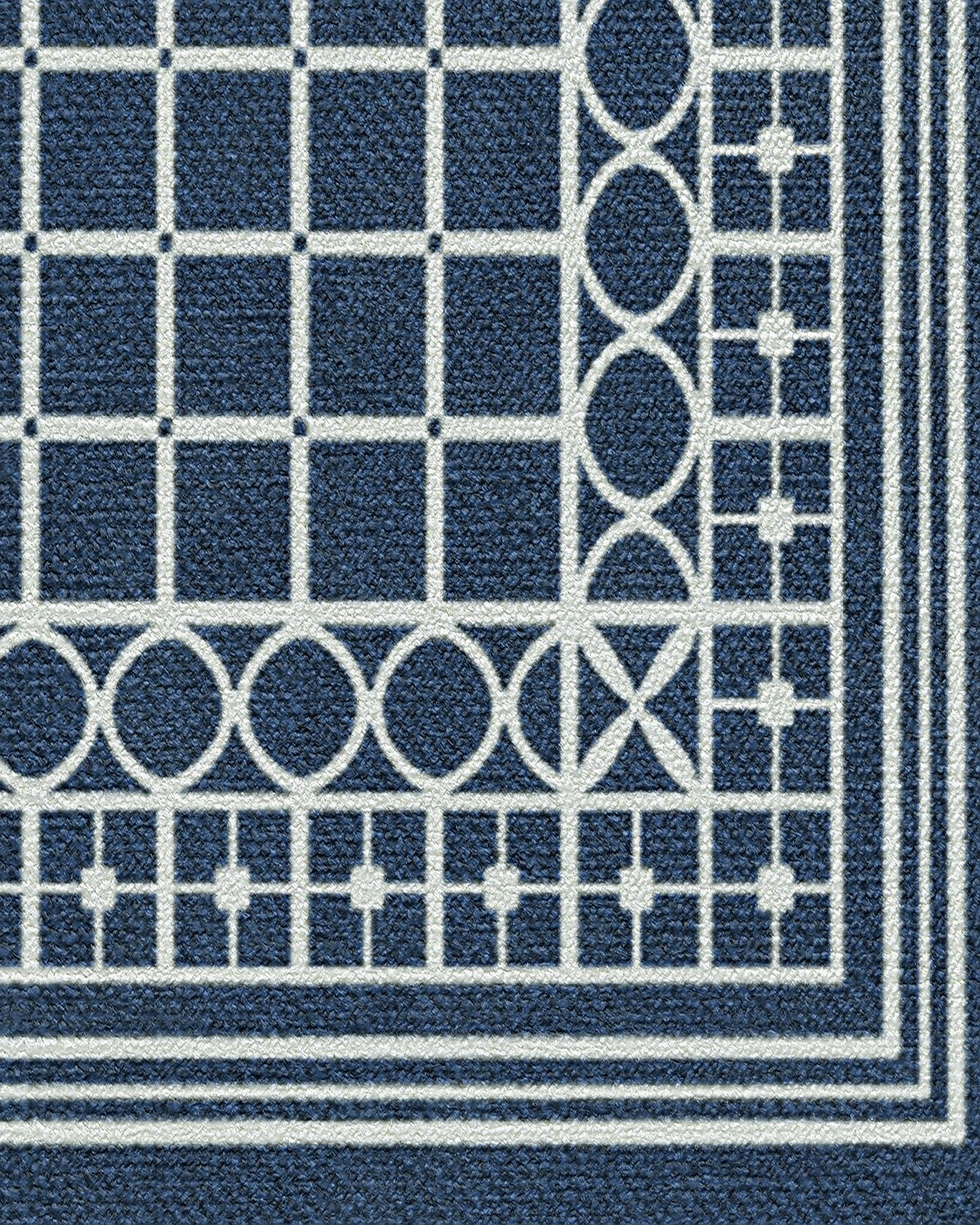 Palm Beach Navy Rug by Gray Malin