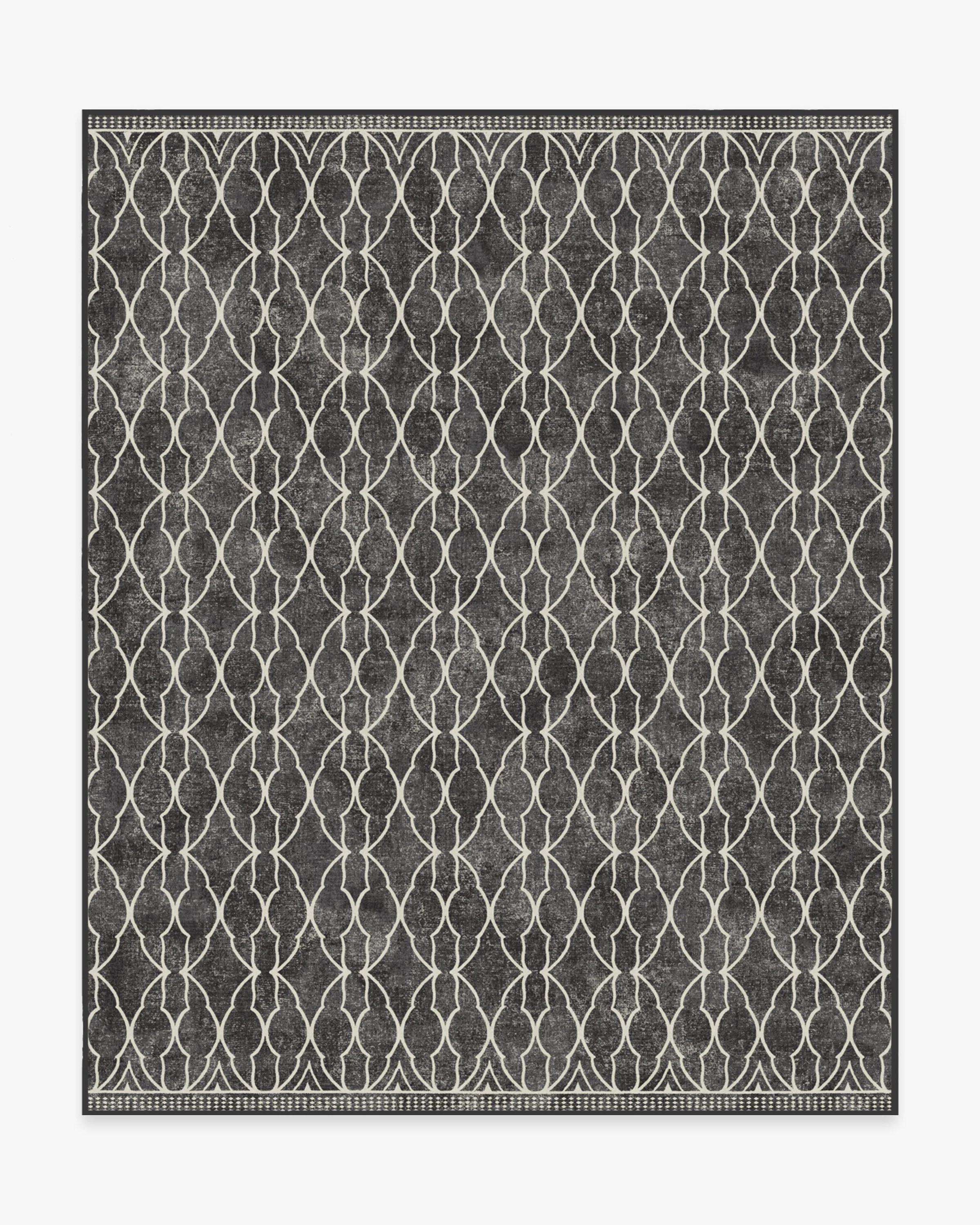 Grogu™ Trellis Black Flatwoven Rug