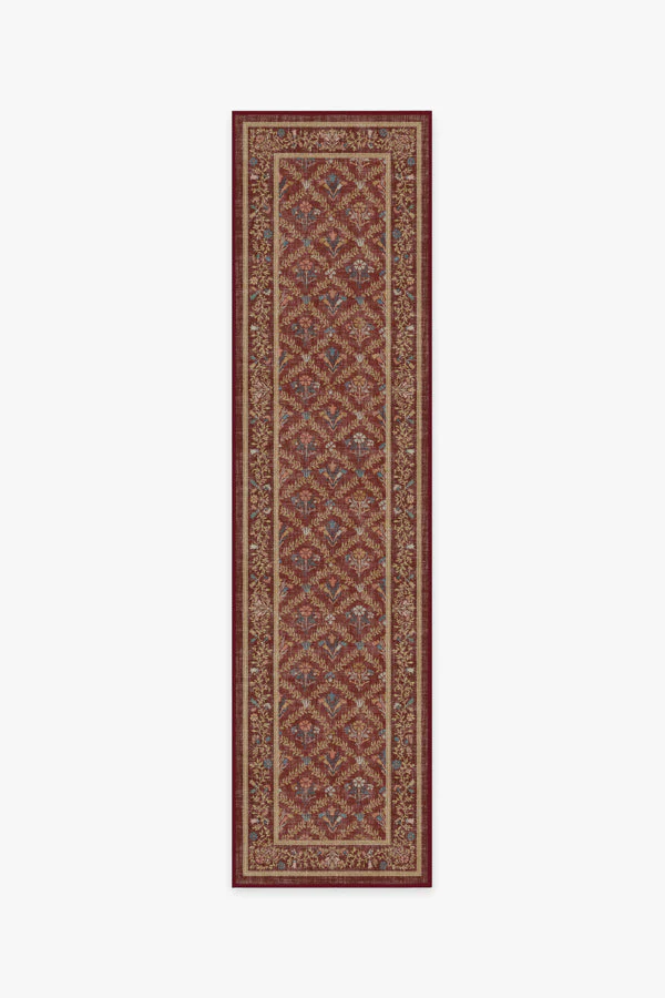 Bellflowers Amber Red Rug by Morris & Co.