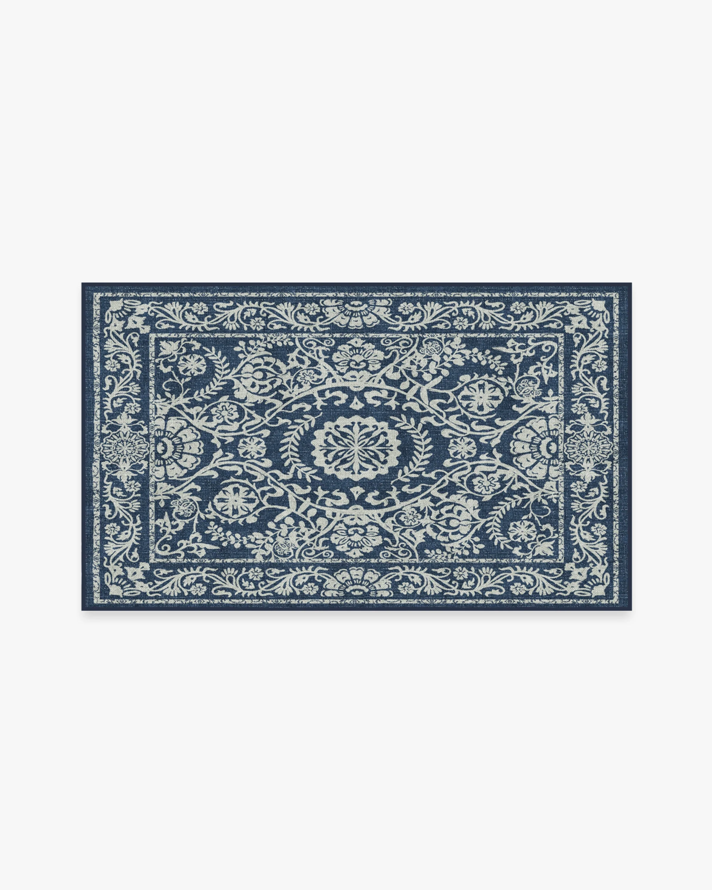 Delphina Navy Blue Flatwoven Rug