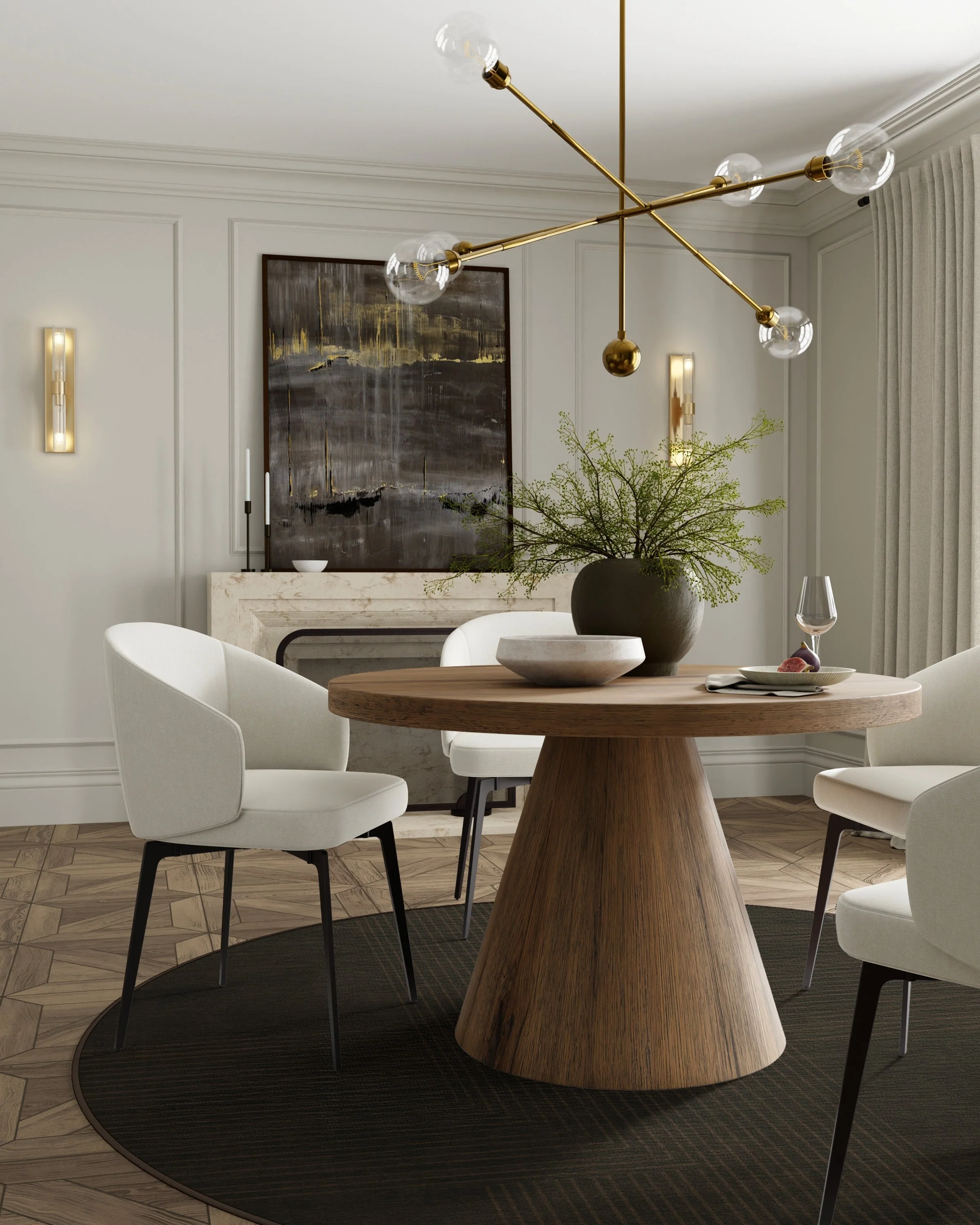 Bel Air Dark Chocolate Flatwoven Rug by The Hiltons