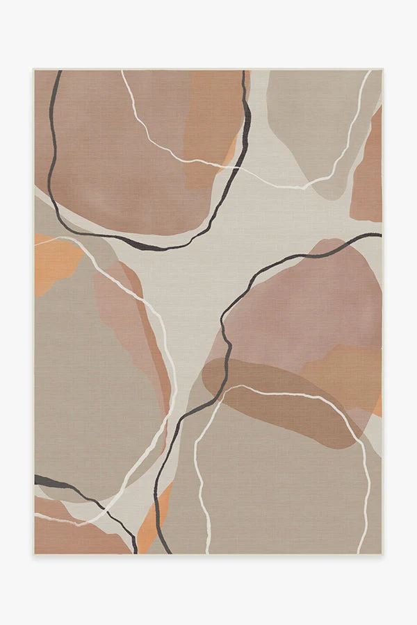 Petra Copper Rose Outdoor Rug