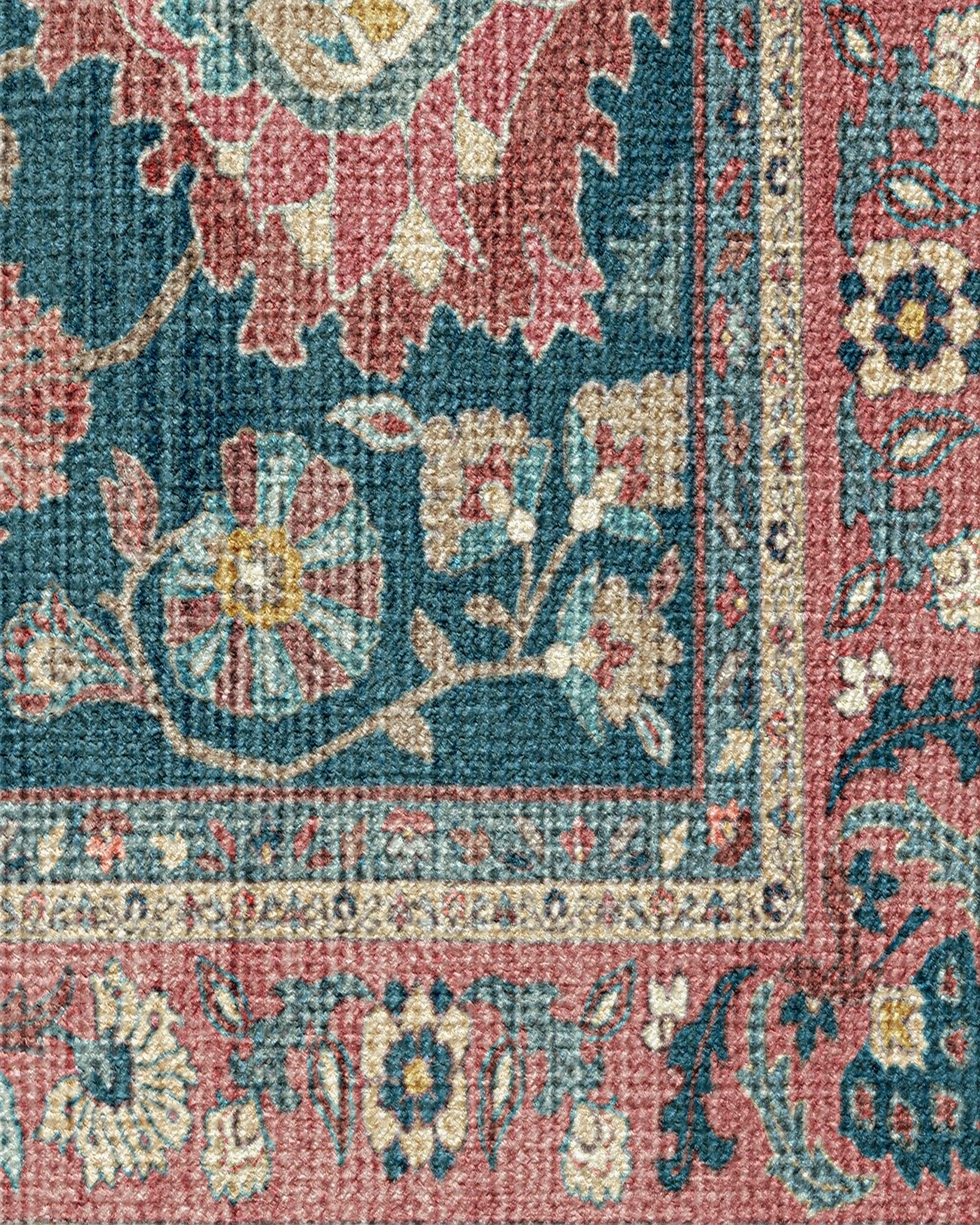 Calabria Navy & Cayenne Rug