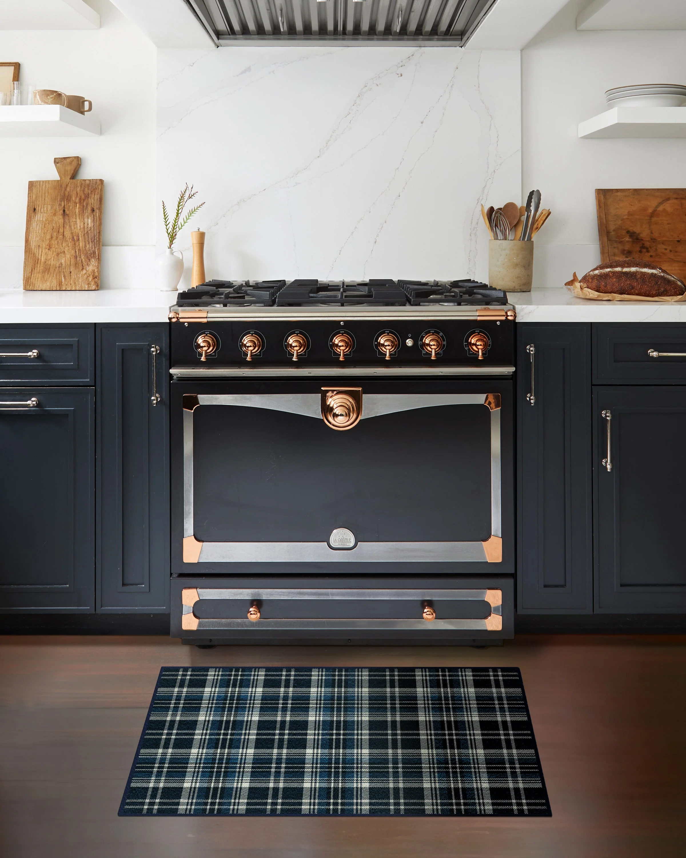 Dress Stewart Tartan Navy Rug