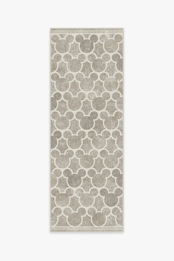 Mickey Trellis Ash Grey Flatwoven Rug