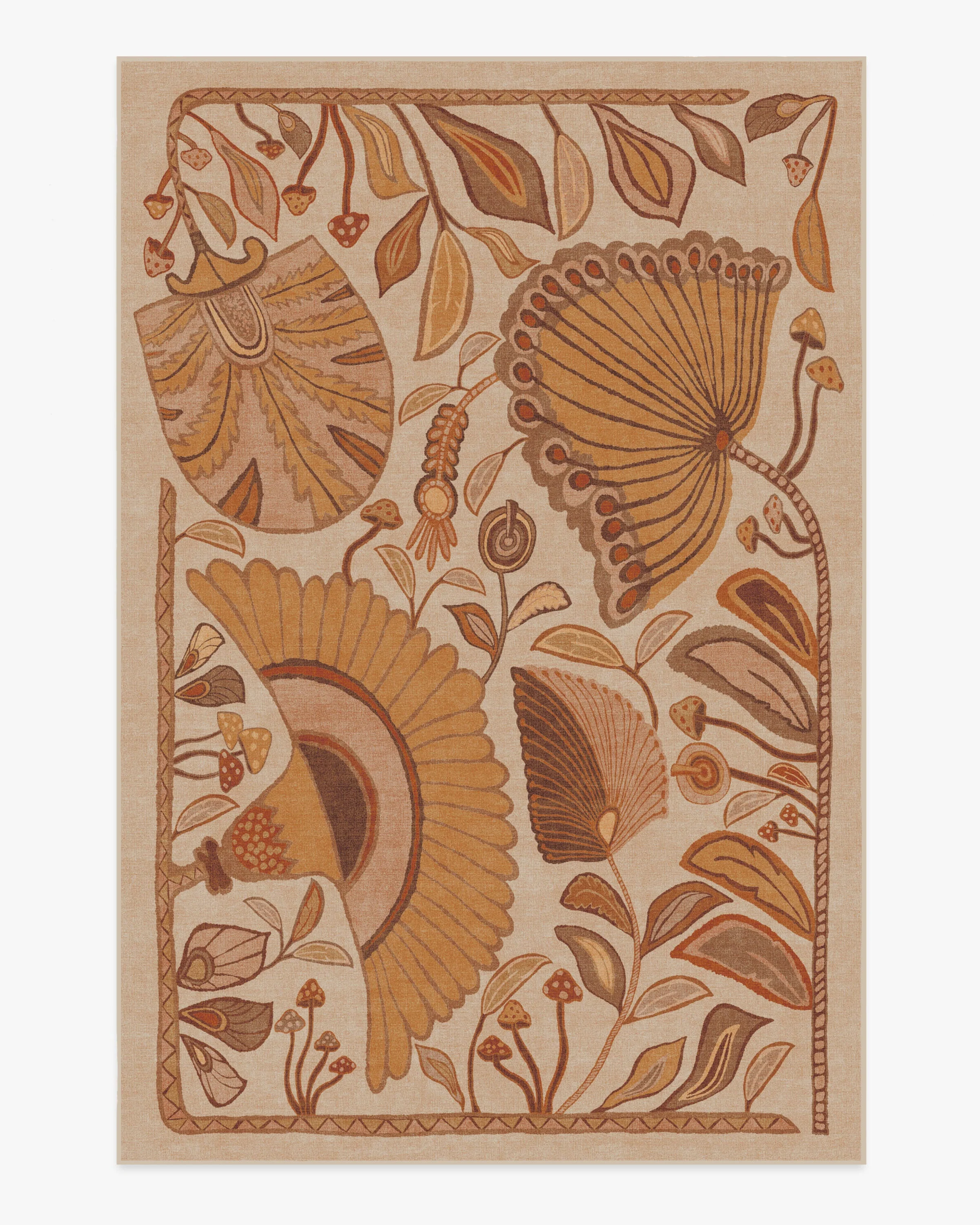 Alice Mellow Yellow Flatwoven Rug by Justina Blakeney